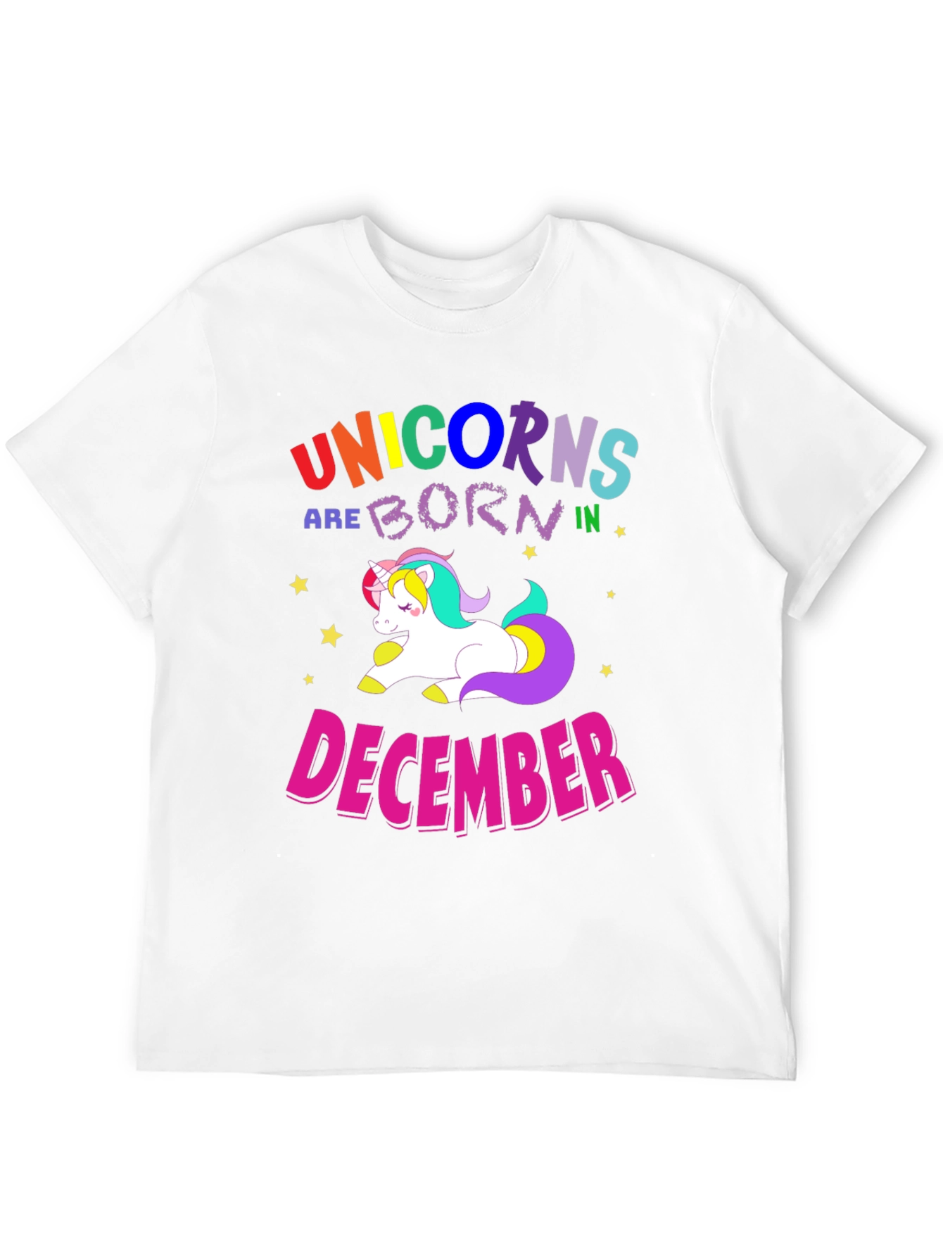 Unicorns Born in December T-Shirt
