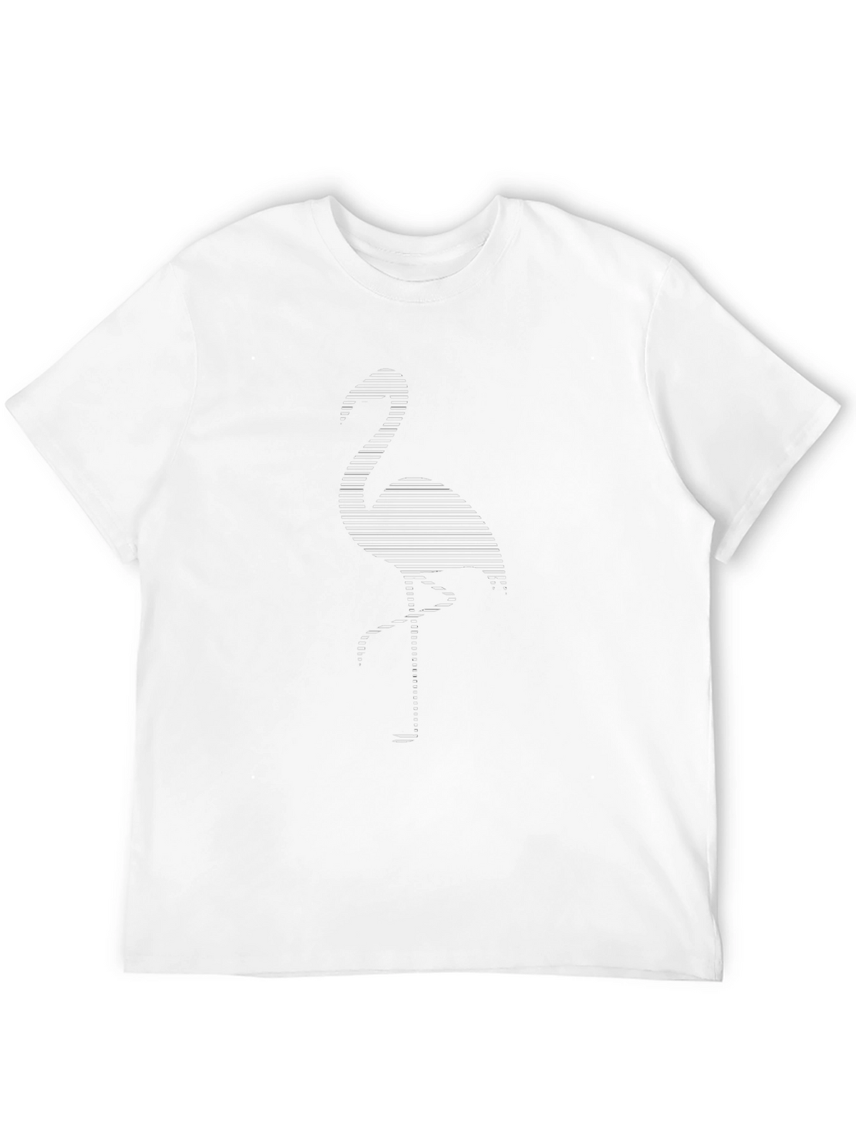 Modern Flamingo Graphic Tee - Black
