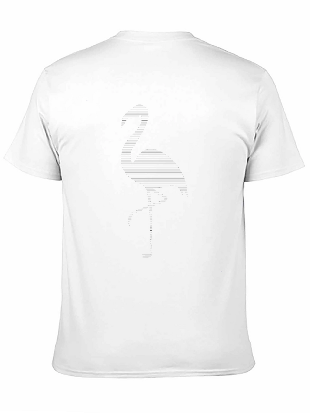 Modern Flamingo Graphic Tee - Black