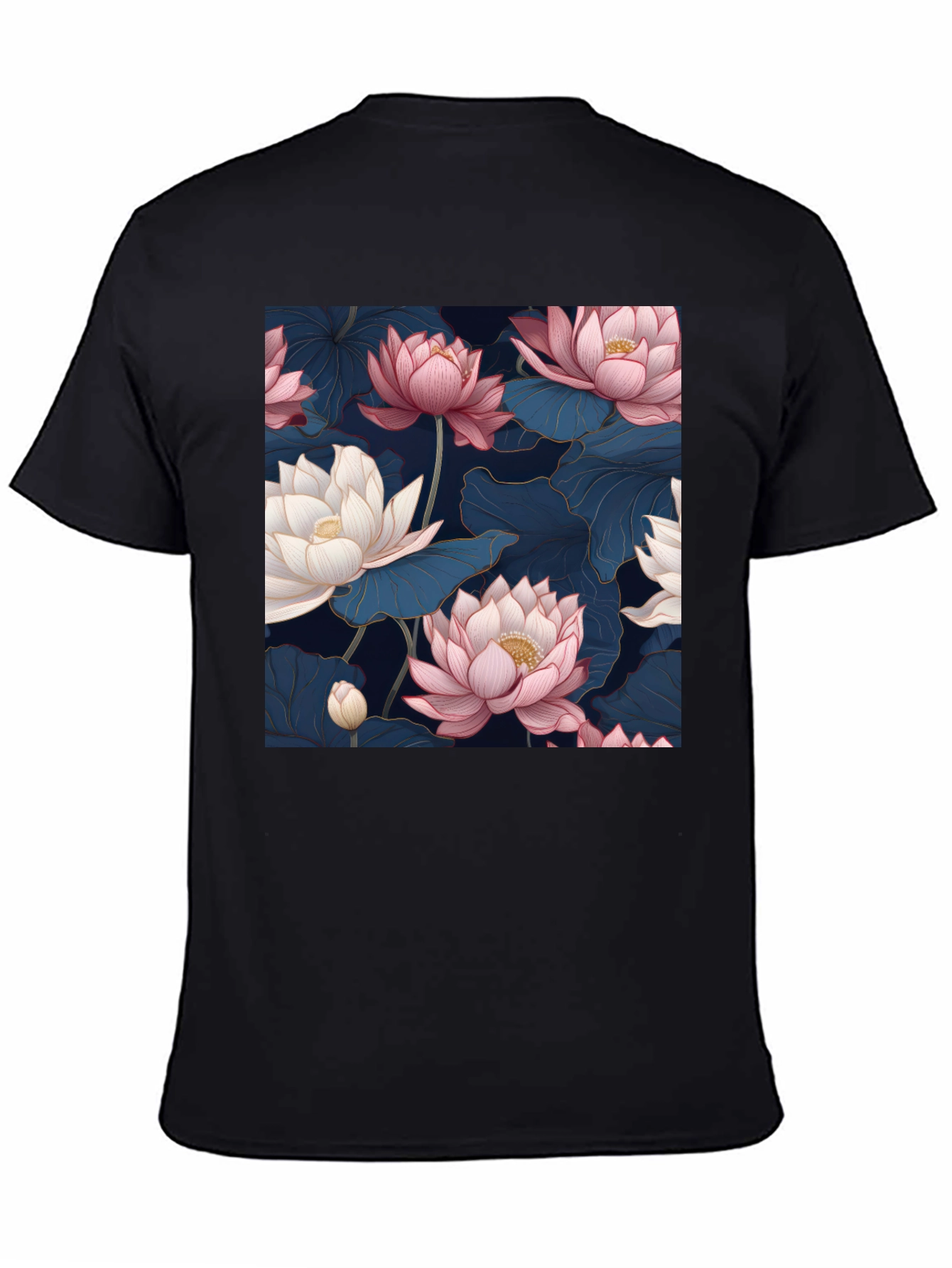 Elegant Lotus Blossom Graphic Tee