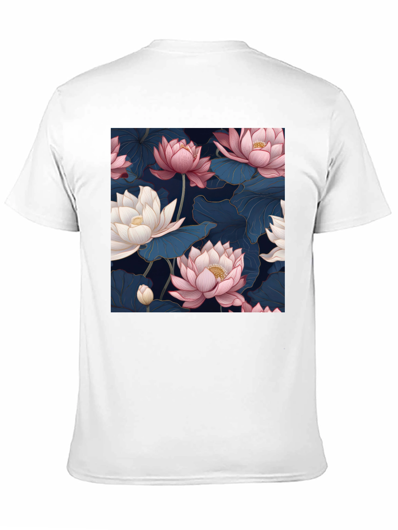 Elegant Lotus Blossom Graphic Tee