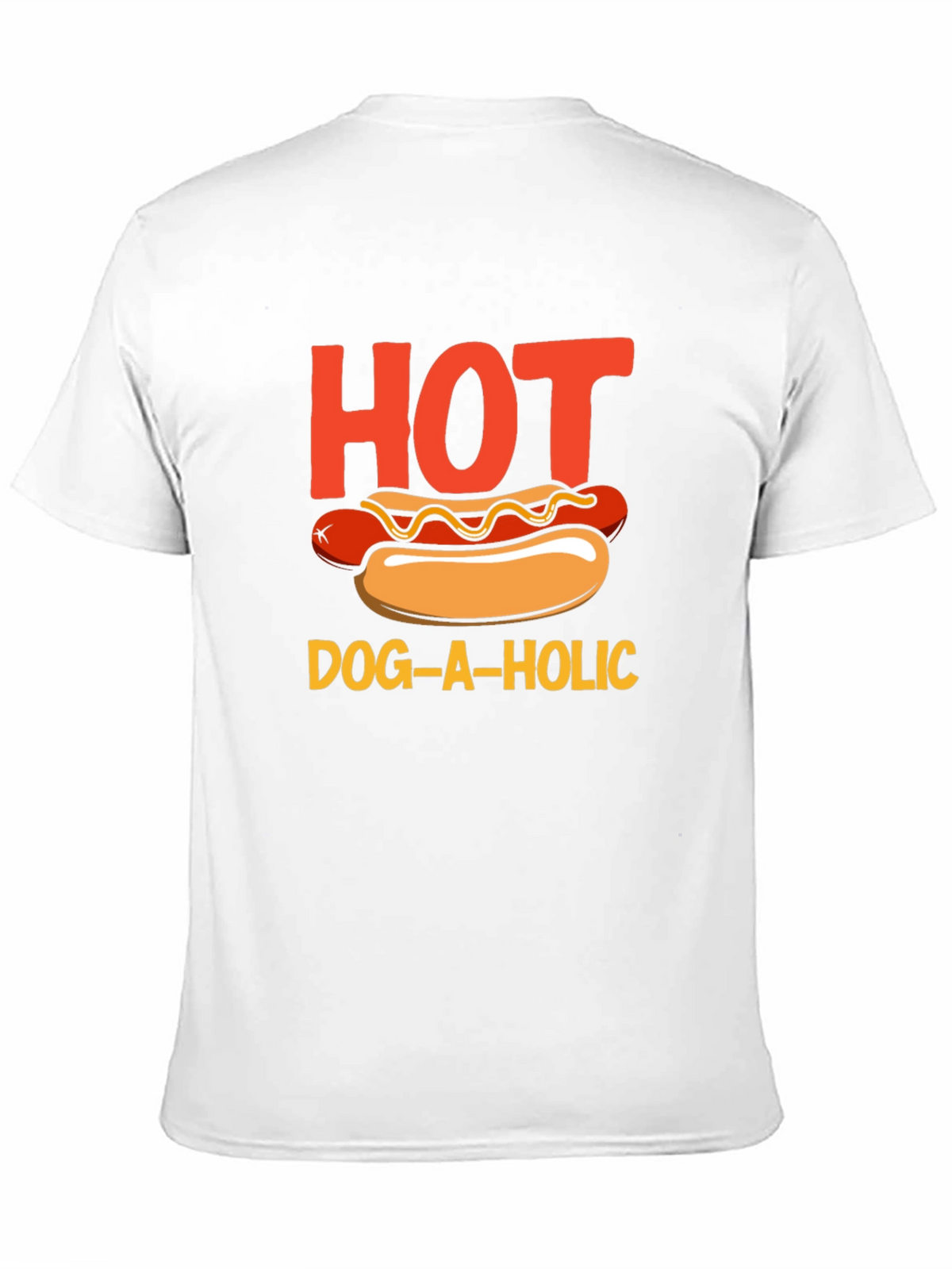 Hot Dog-a-holic Graphic T-Shirt - Black