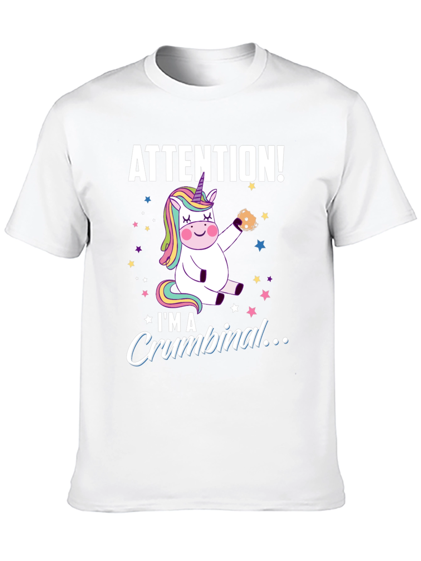 Unicorn Crumbinal Black T-Shirt