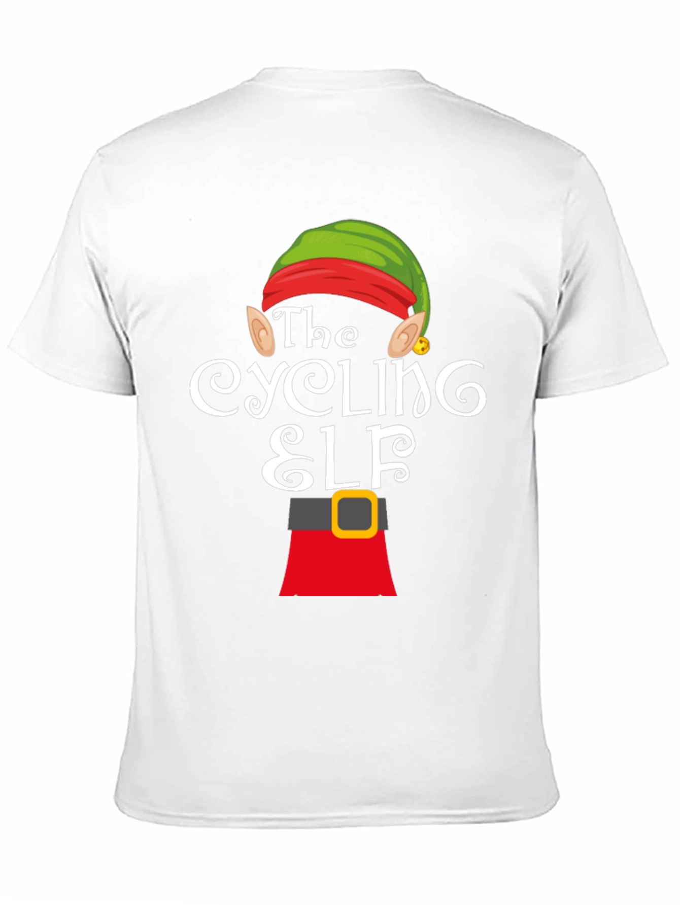 The Cycling Elf T-Shirt - Holiday Fun