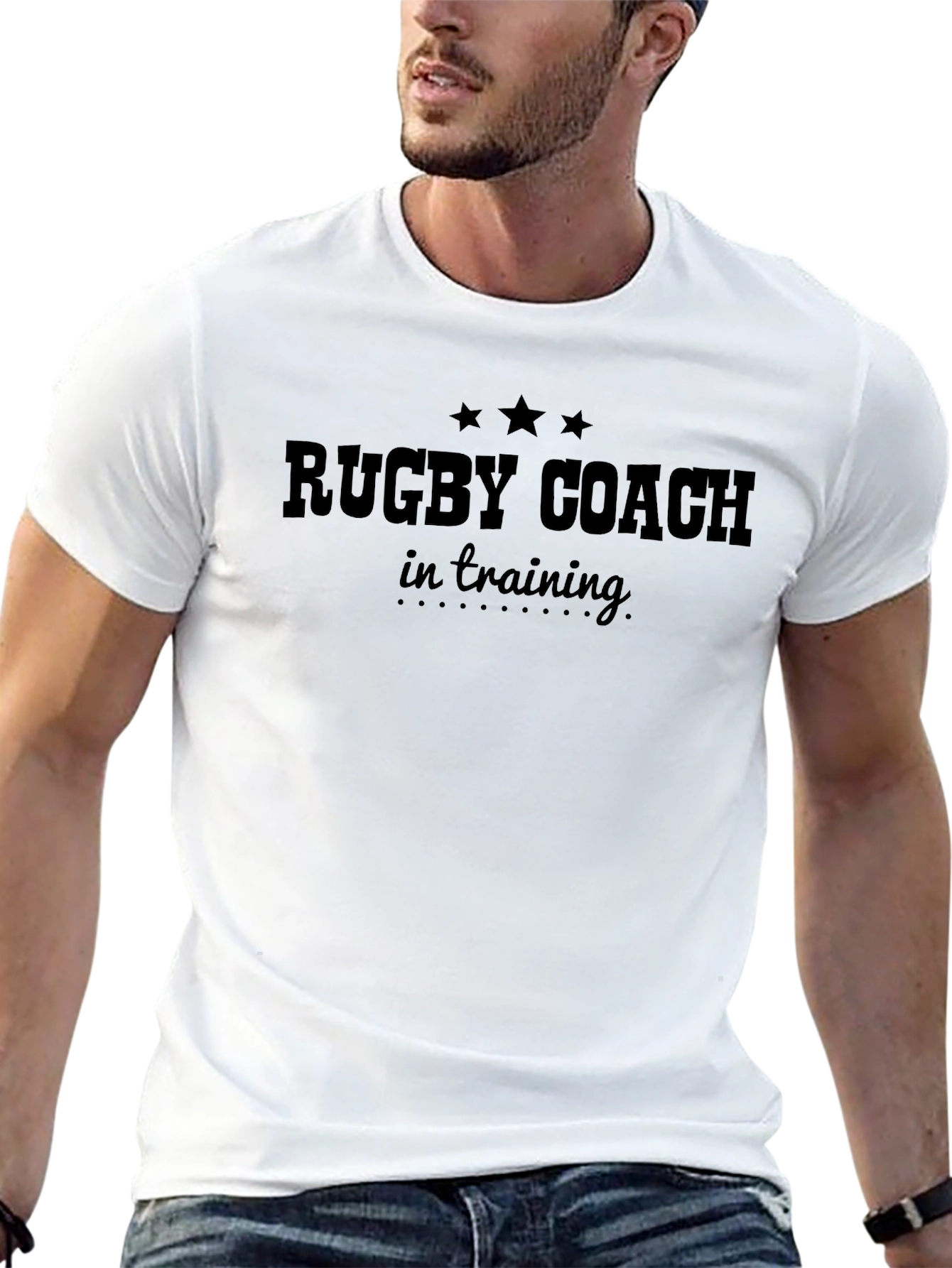 Rugby Coach In Training Black T-Shirt