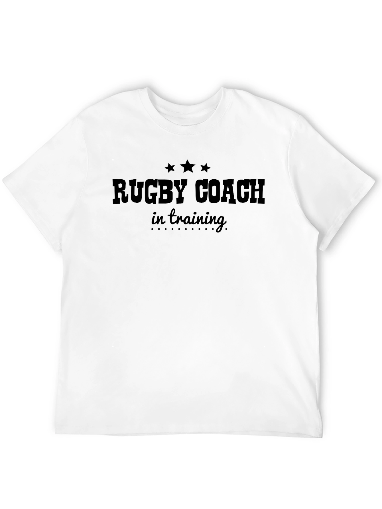 Rugby Coach In Training Black T-Shirt