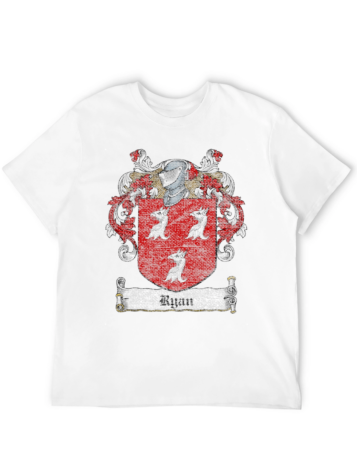 Ryan Family Crest Black T-Shirt