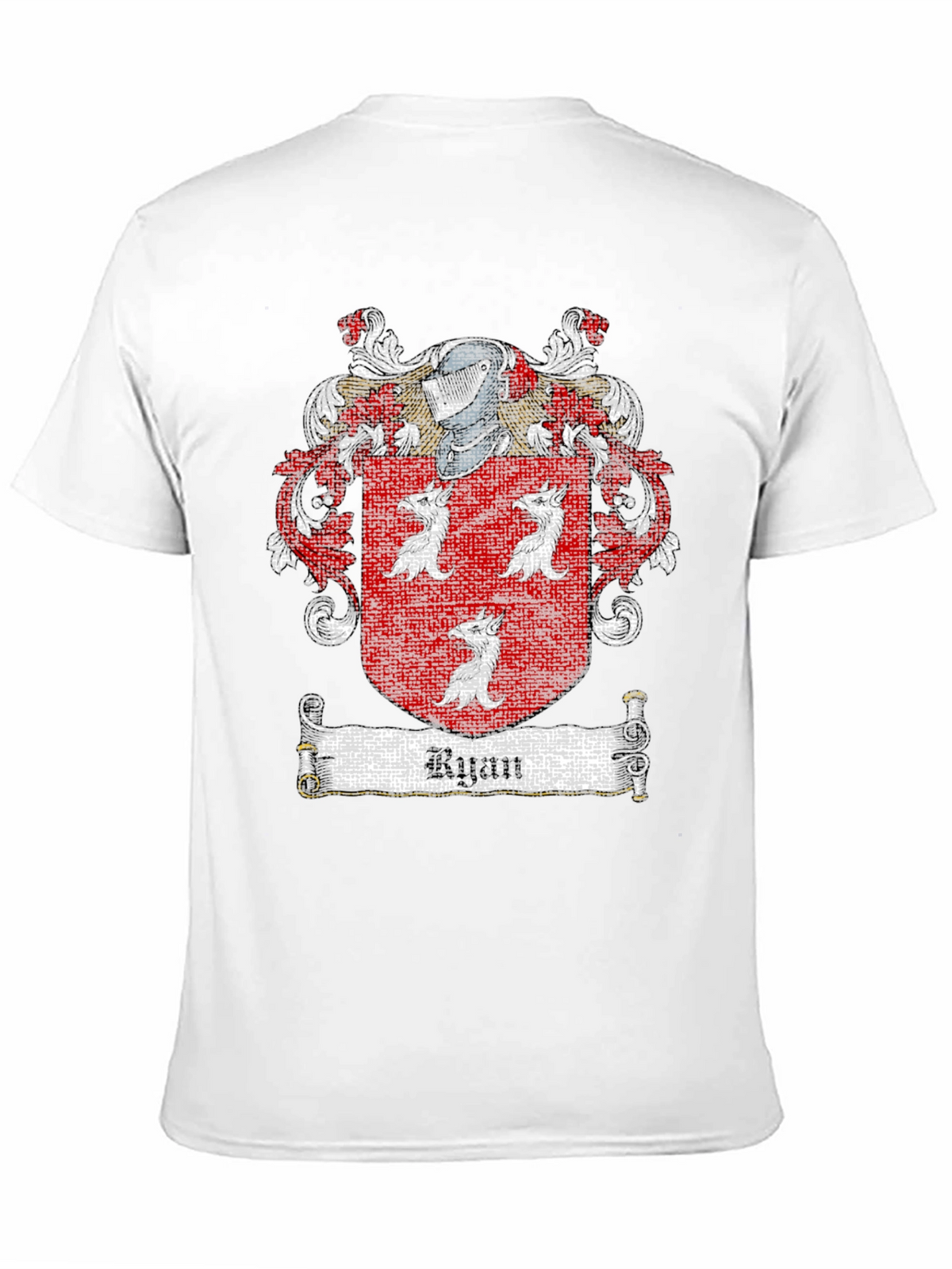 Ryan Family Crest Black T-Shirt