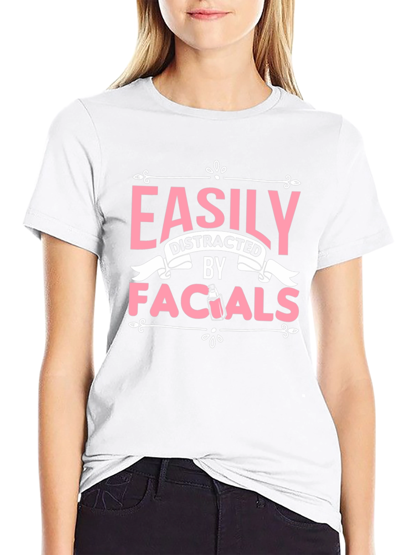 Easily Distracted By Facials Graphic Tee