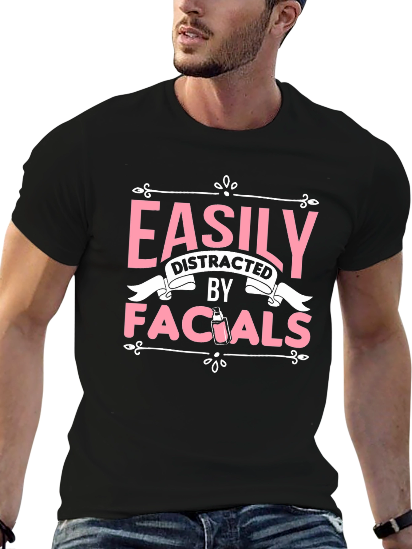 Easily Distracted By Facials Graphic Tee