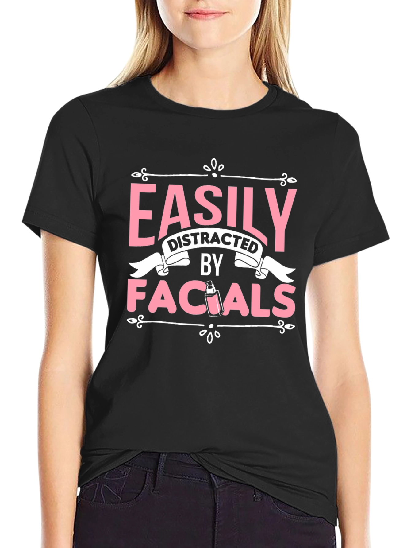 Easily Distracted By Facials Graphic Tee