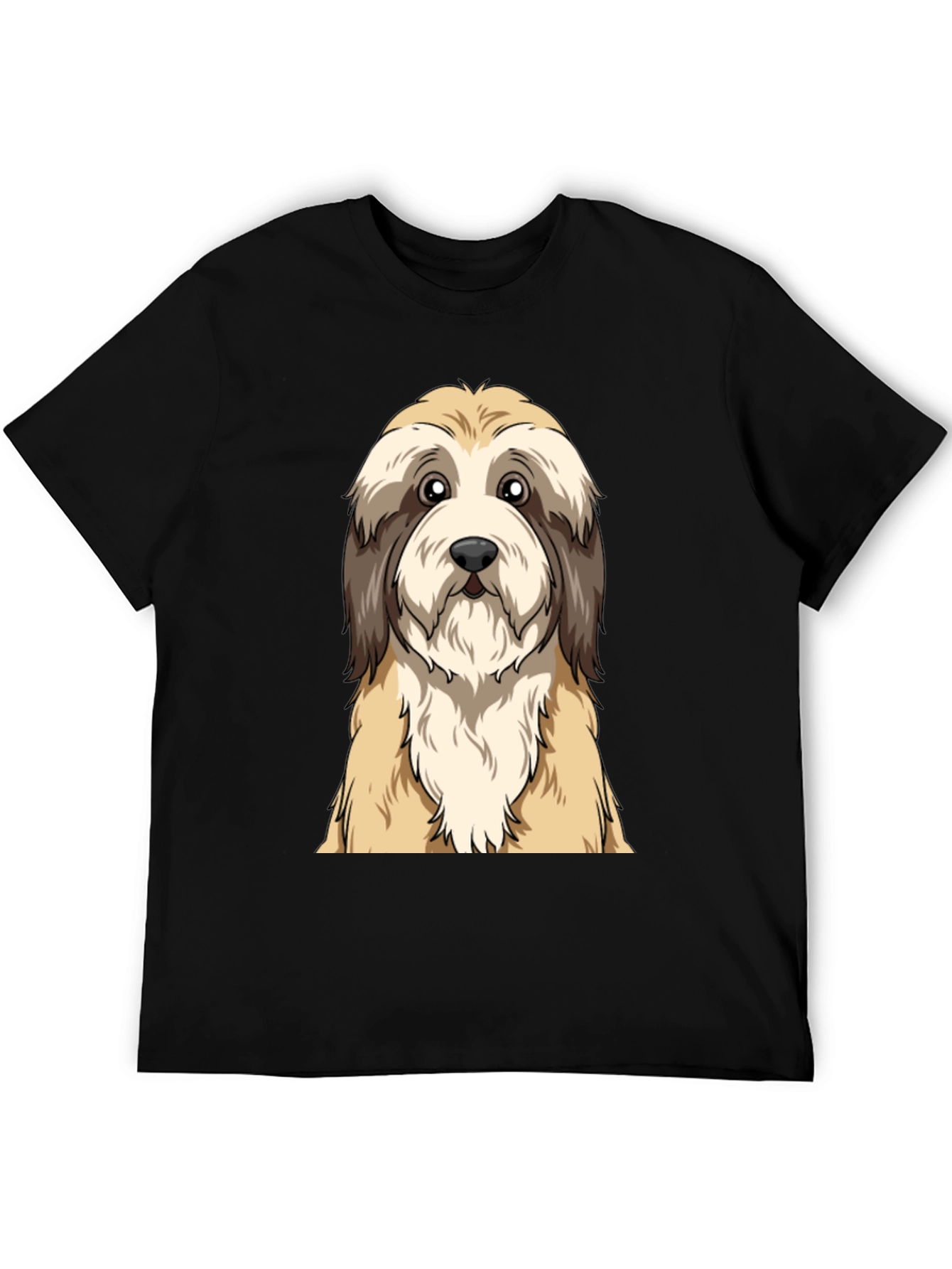 Cute Dog Graphic Tee - Unisex Black T-Shirt