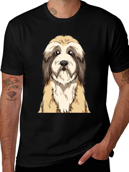 Cute Dog Graphic Tee - Unisex Black T-Shirt