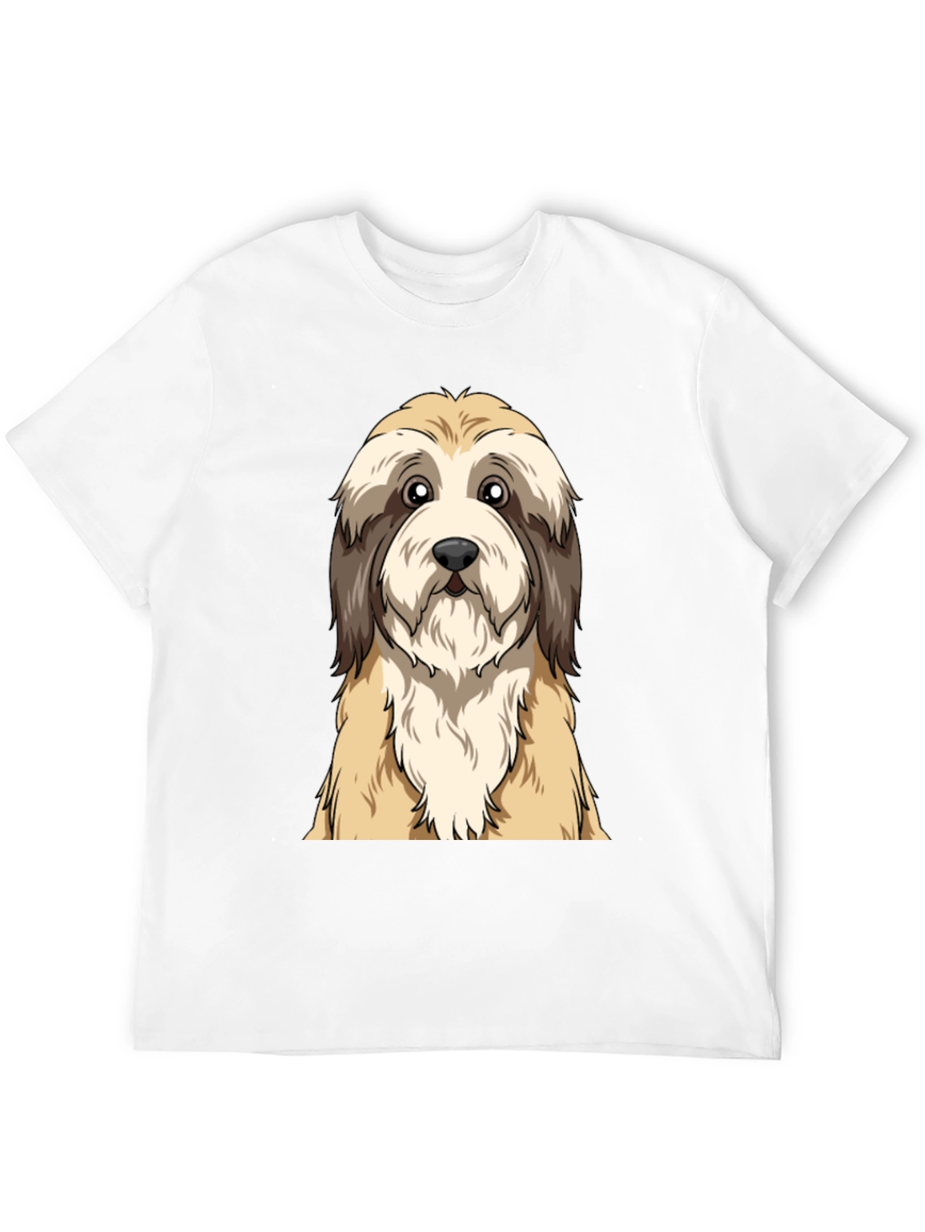 Cute Dog Graphic Tee - Unisex Black T-Shirt