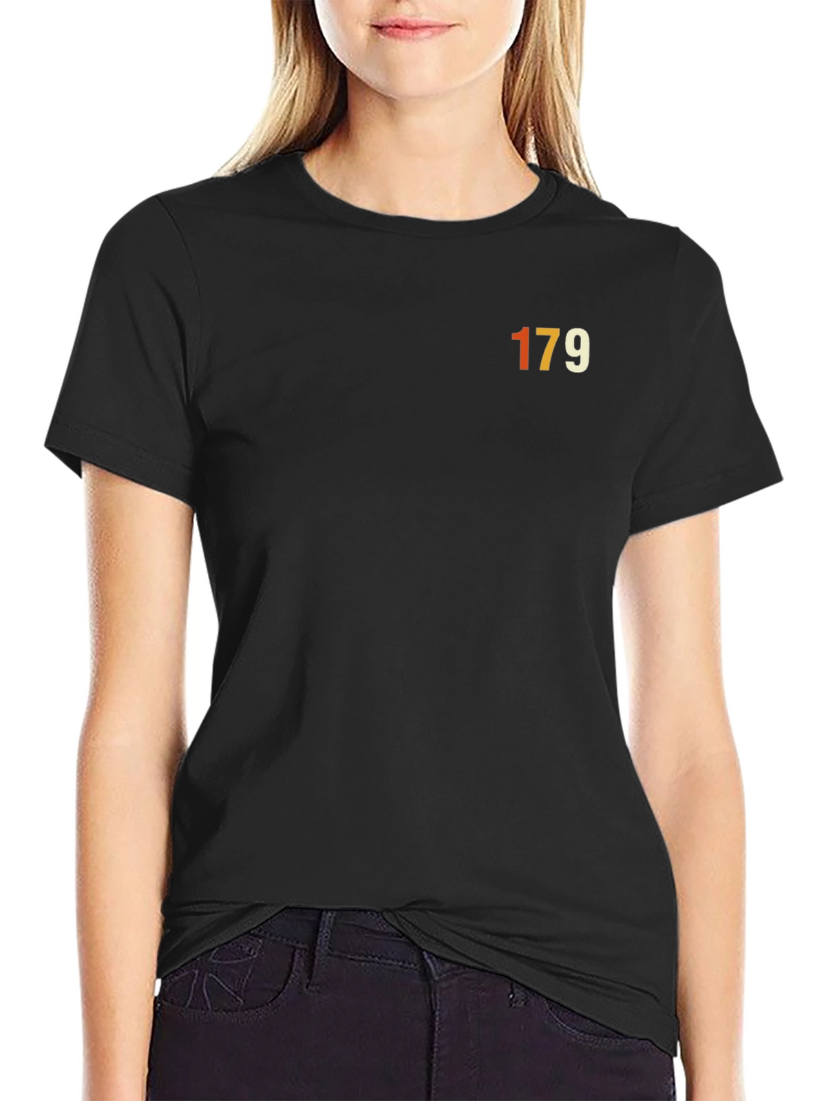 Retro 179 Graphic Black Tee