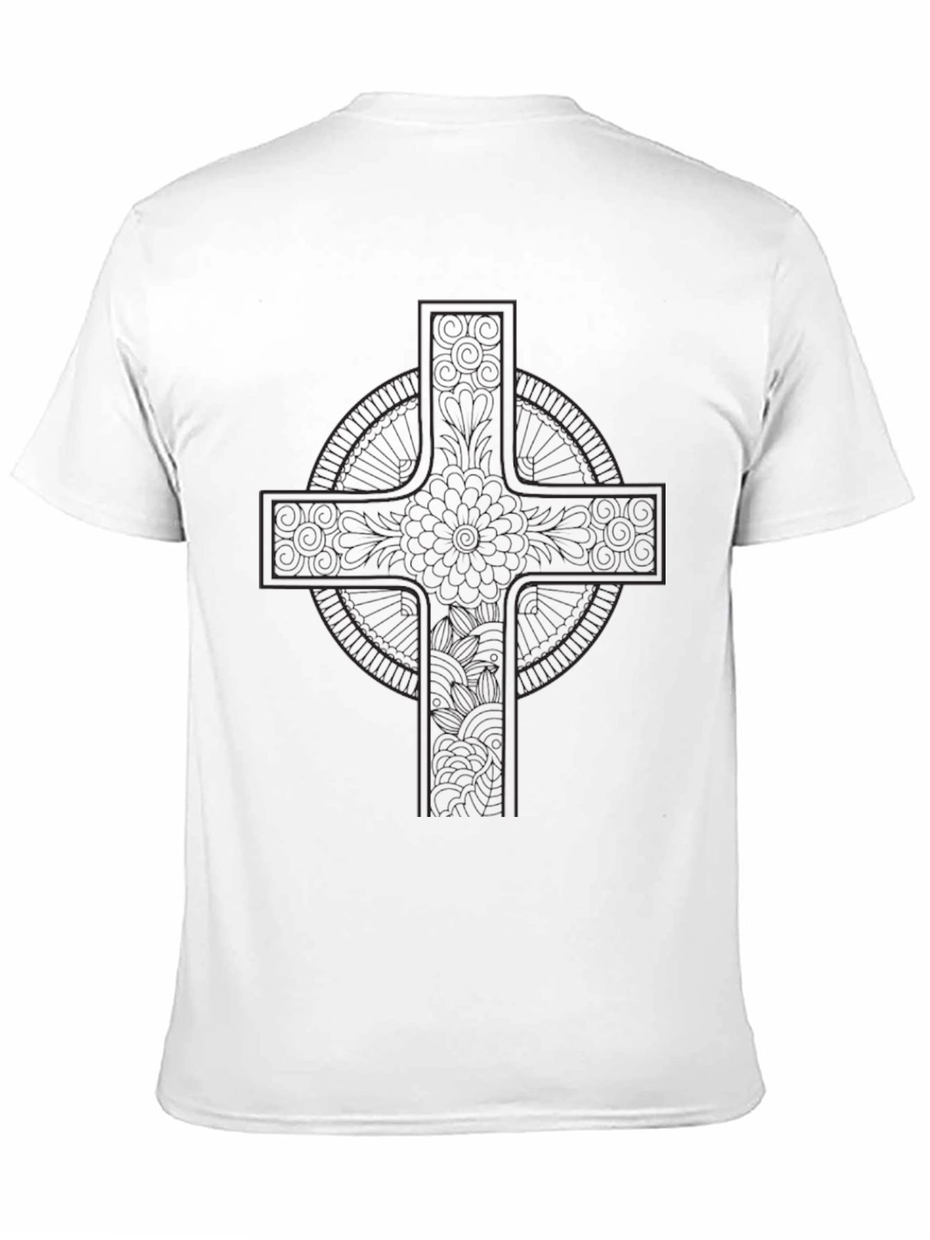 Dark Celtic Cross Graphic T-Shirt