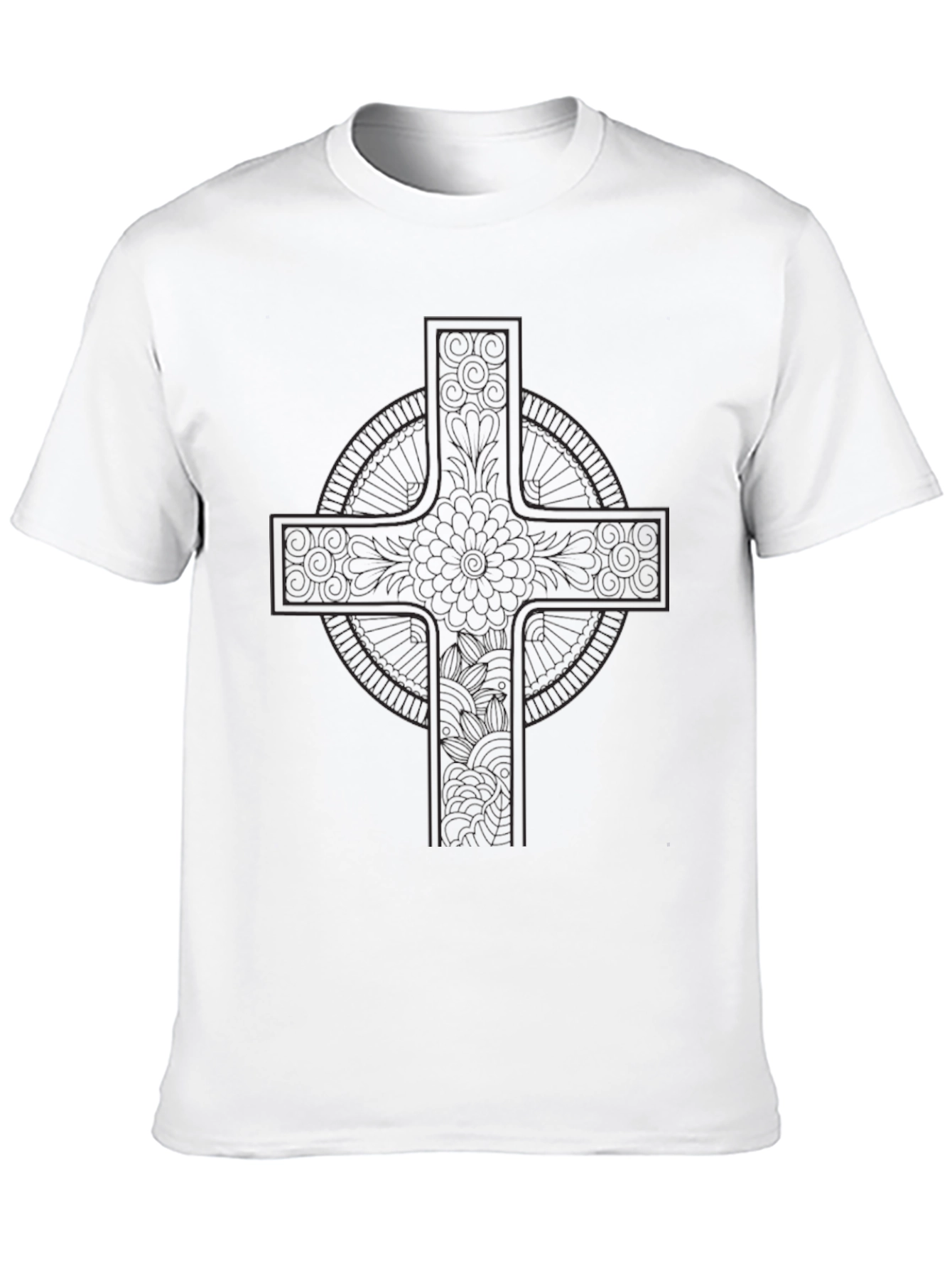 Dark Celtic Cross Graphic T-Shirt