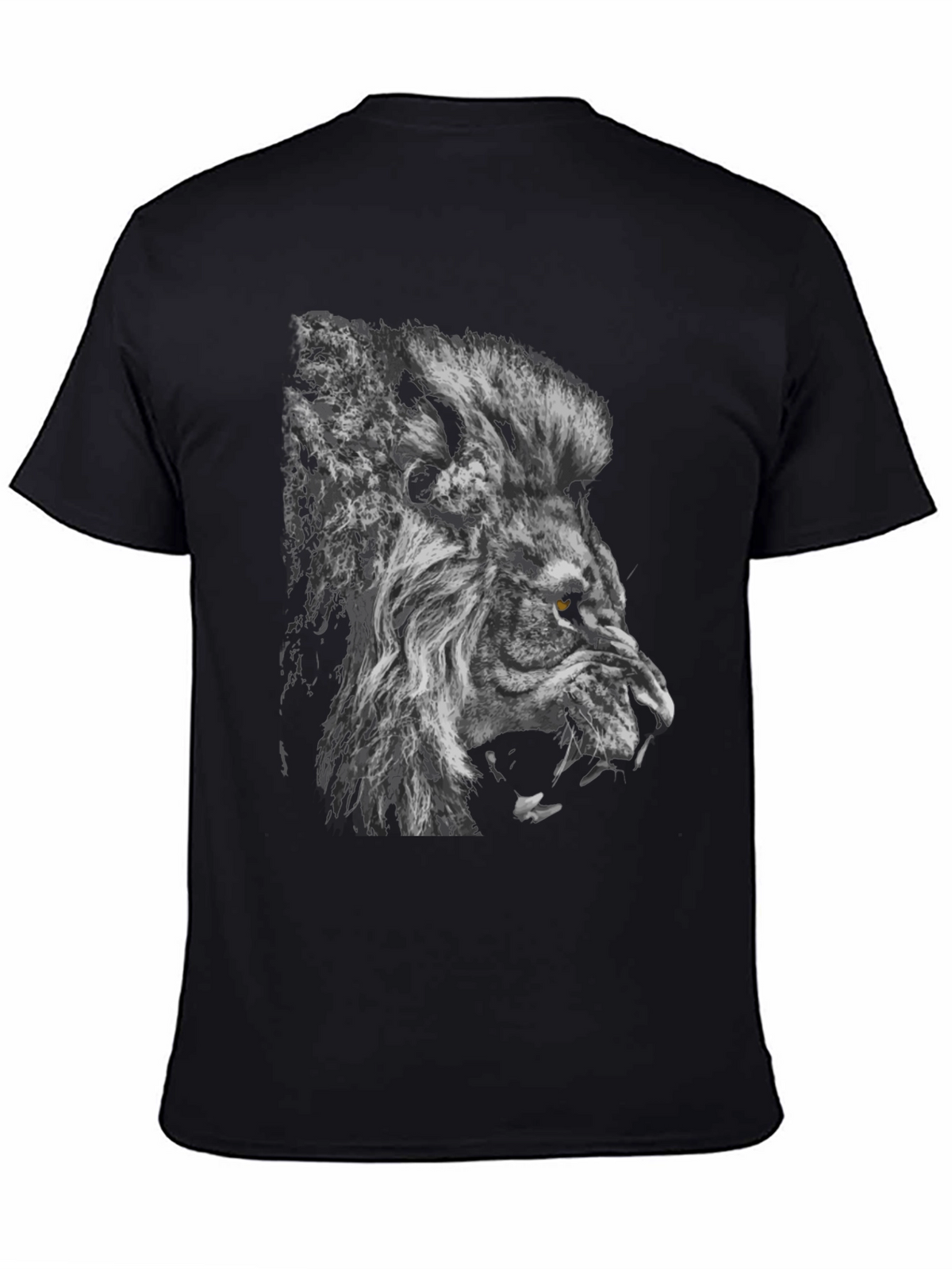 Lion Graphic Black T-Shirt