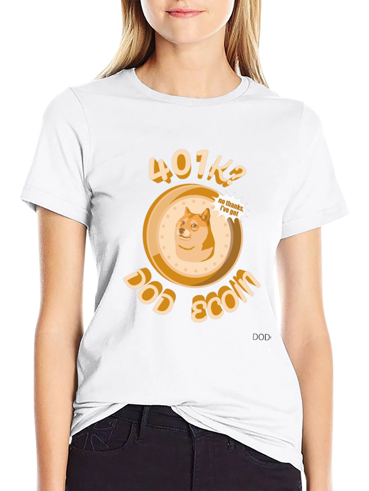DogeCoin 401K? T-Shirt - Crypto Meme