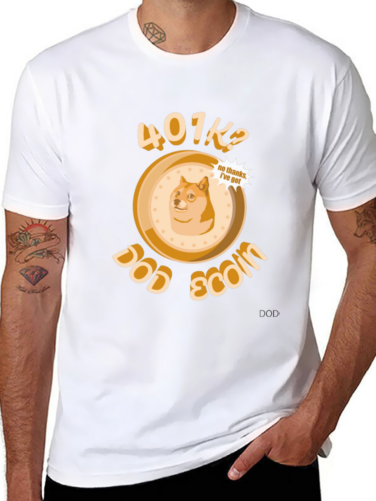 DogeCoin 401K? T-Shirt - Crypto Meme
