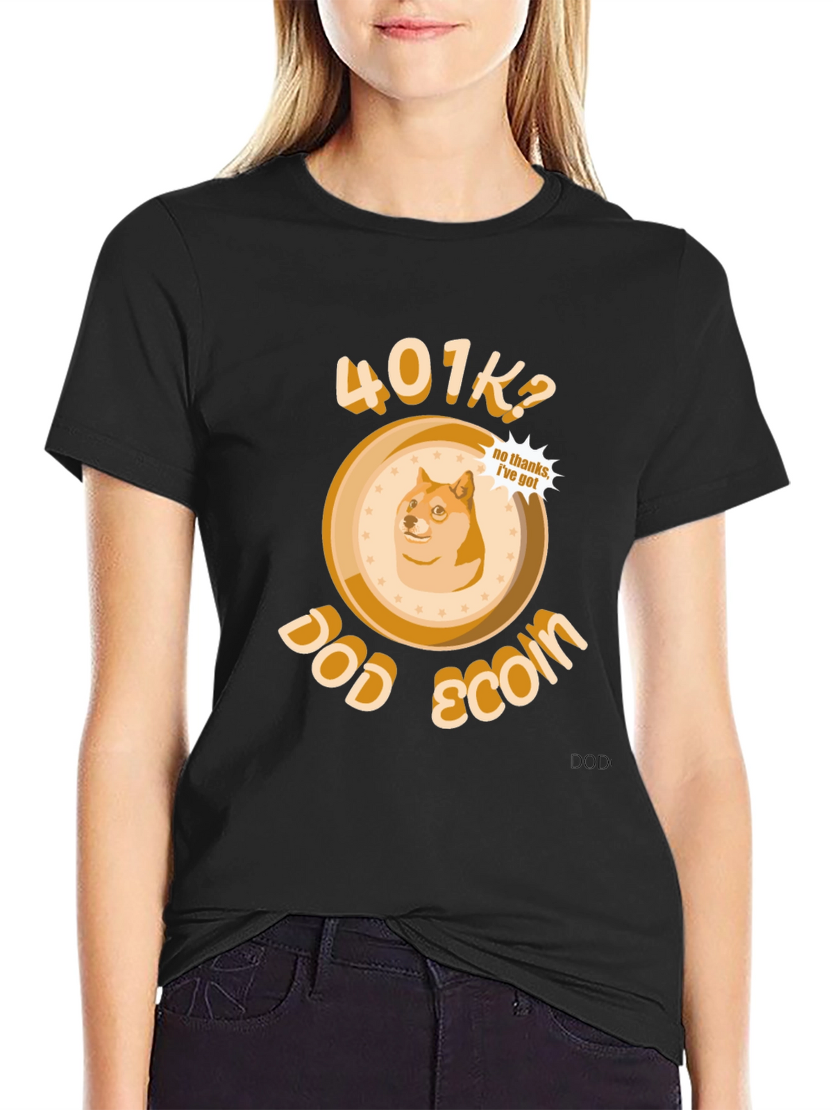 DogeCoin 401K? T-Shirt - Crypto Meme