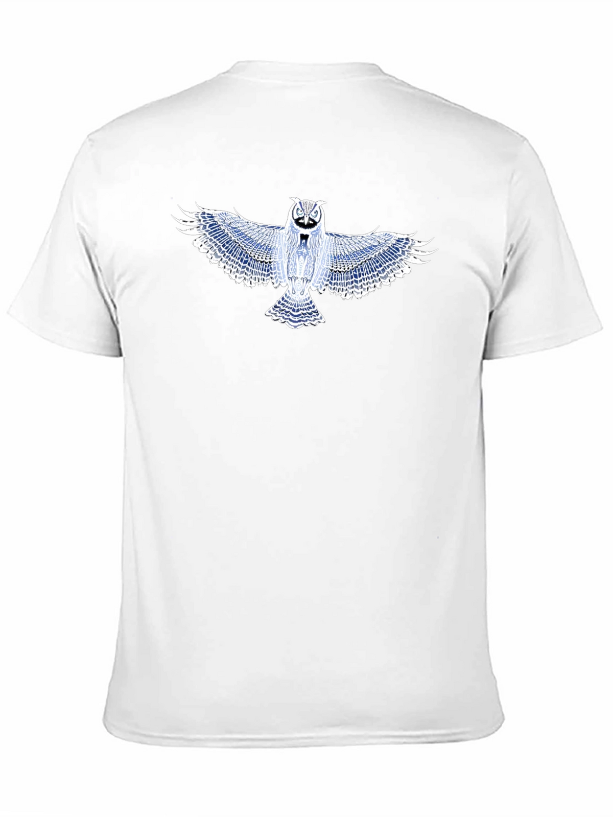Owl Graphic T-Shirt - Black Cotton Blend