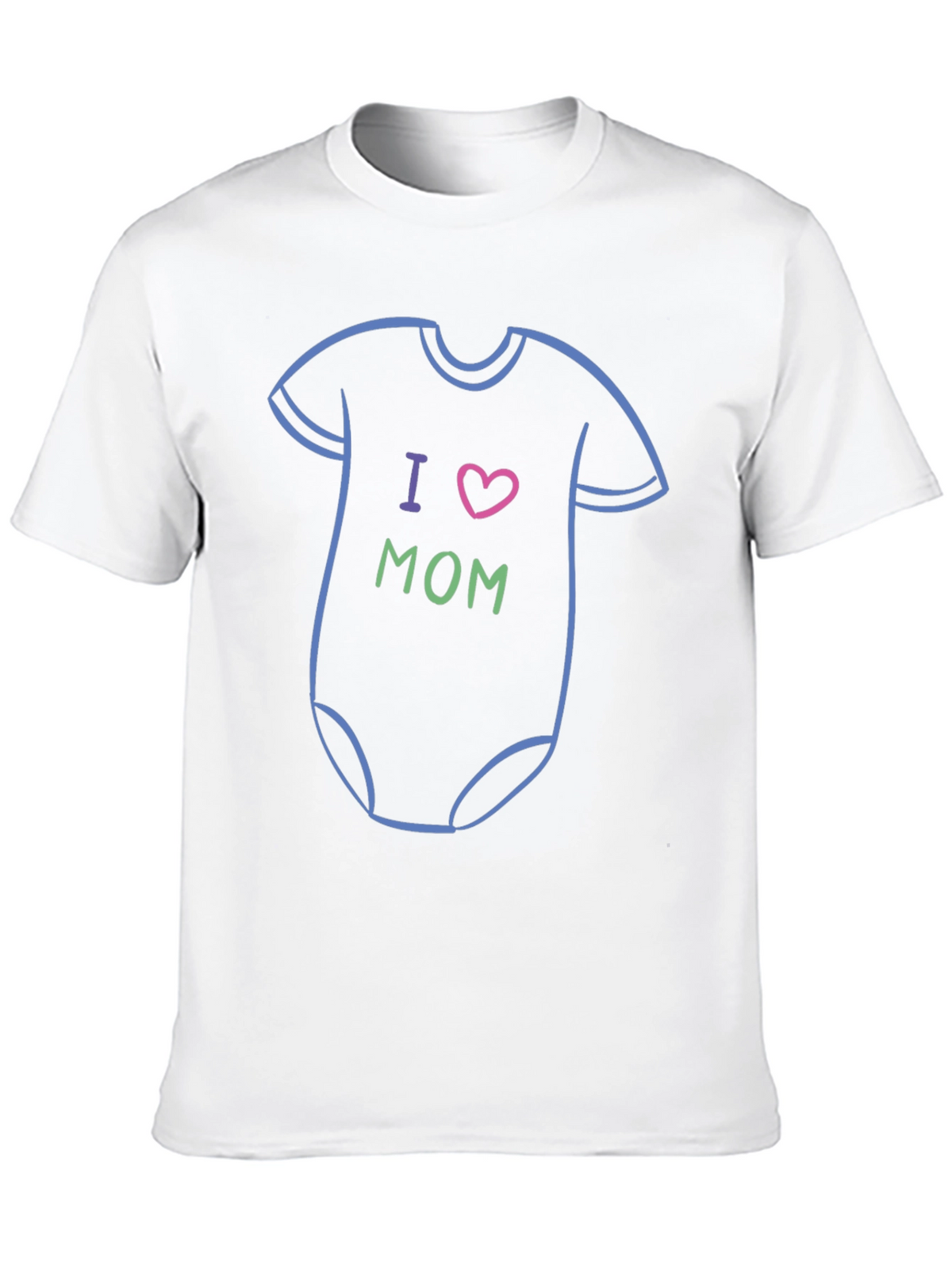 I Heart Mom Baby Onesie T-Shirt - Black
