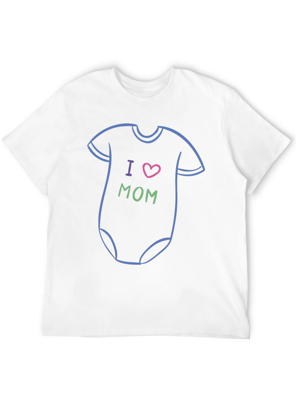 I Heart Mom Baby Onesie T-Shirt - Black