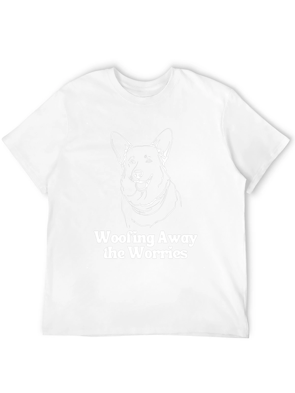Woofing Away Worries Dog Graphic Tee