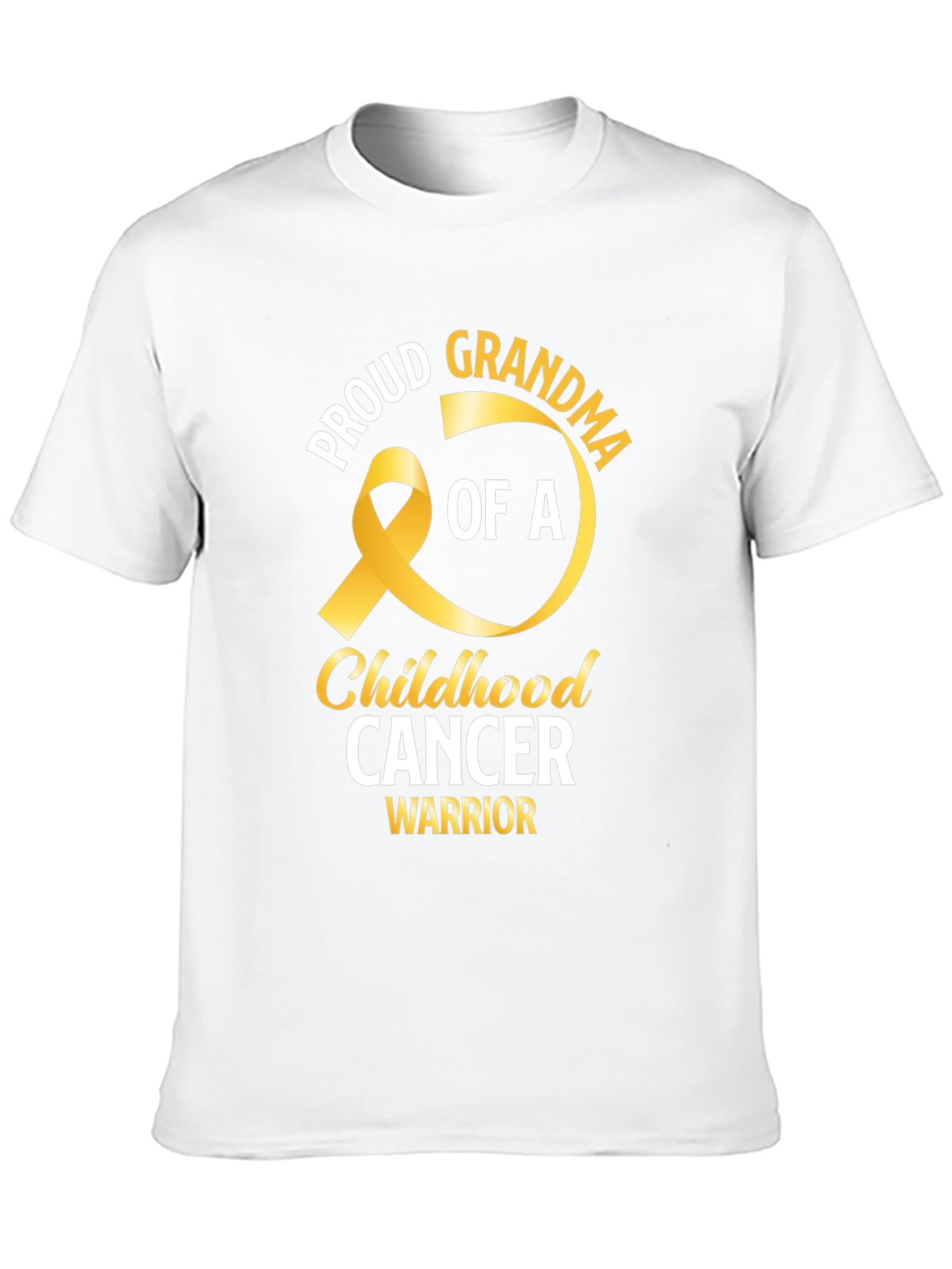 Proud Grandma Childhood Cancer Awareness T-Shirt