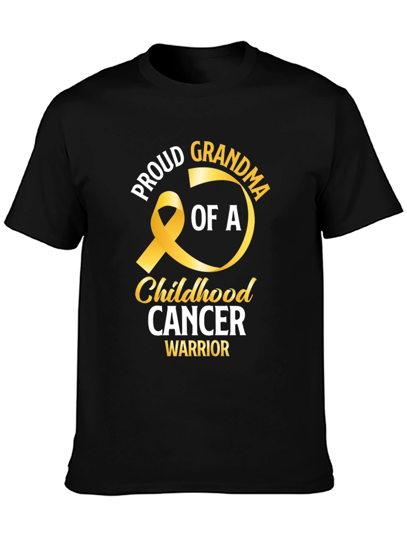 Proud Grandma Childhood Cancer Awareness T-Shirt