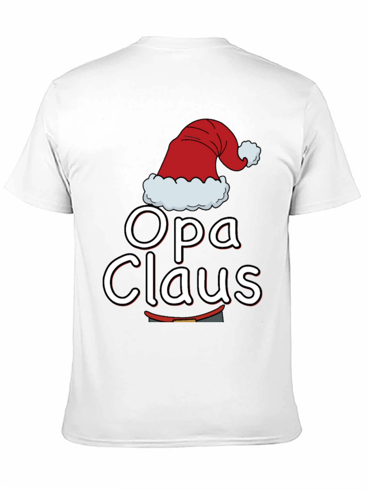Opa Claus Christmas T-Shirt - Holiday Family Matching Tee