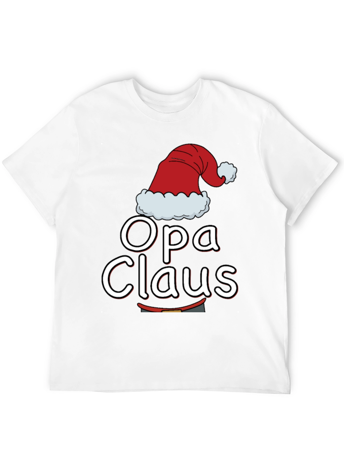 Opa Claus Christmas T-Shirt - Holiday Family Matching Tee