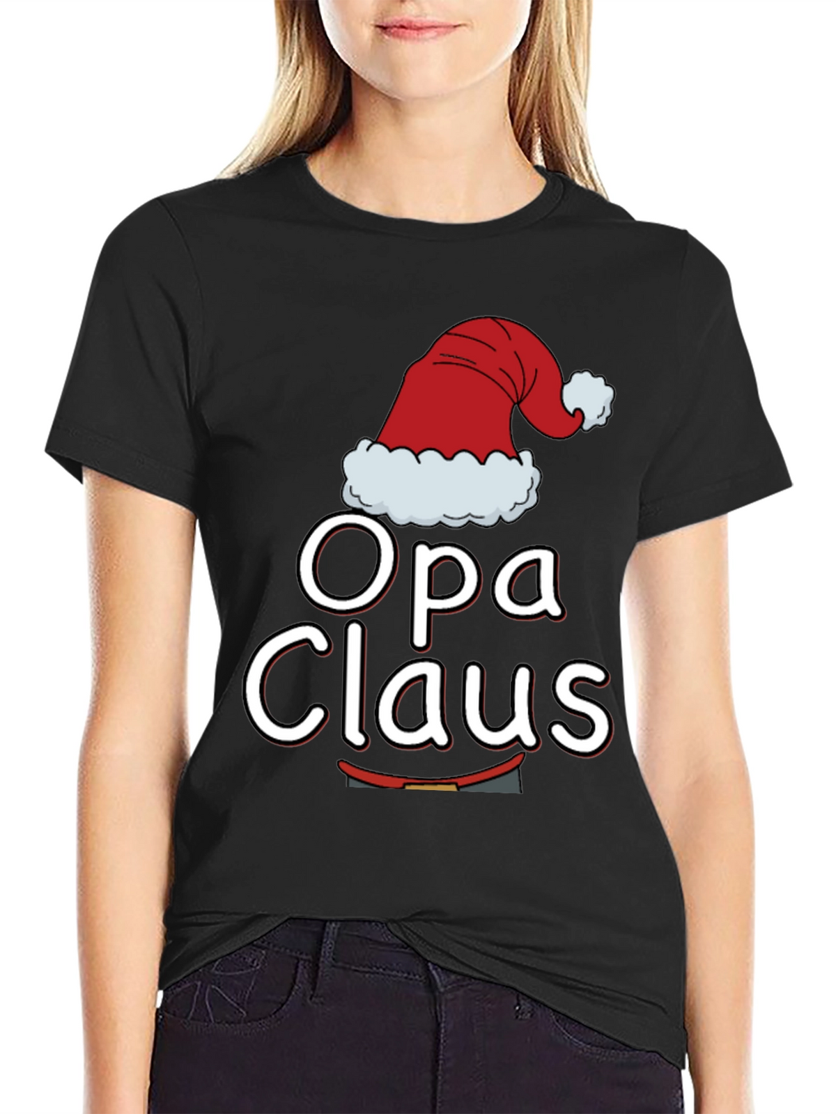 Opa Claus Christmas T-Shirt - Holiday Family Matching Tee
