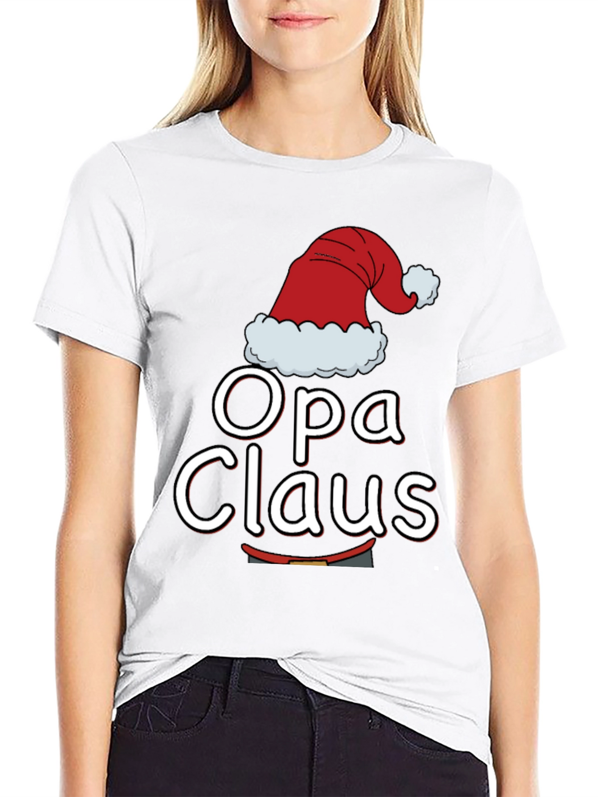Opa Claus Christmas T-Shirt - Holiday Family Matching Tee