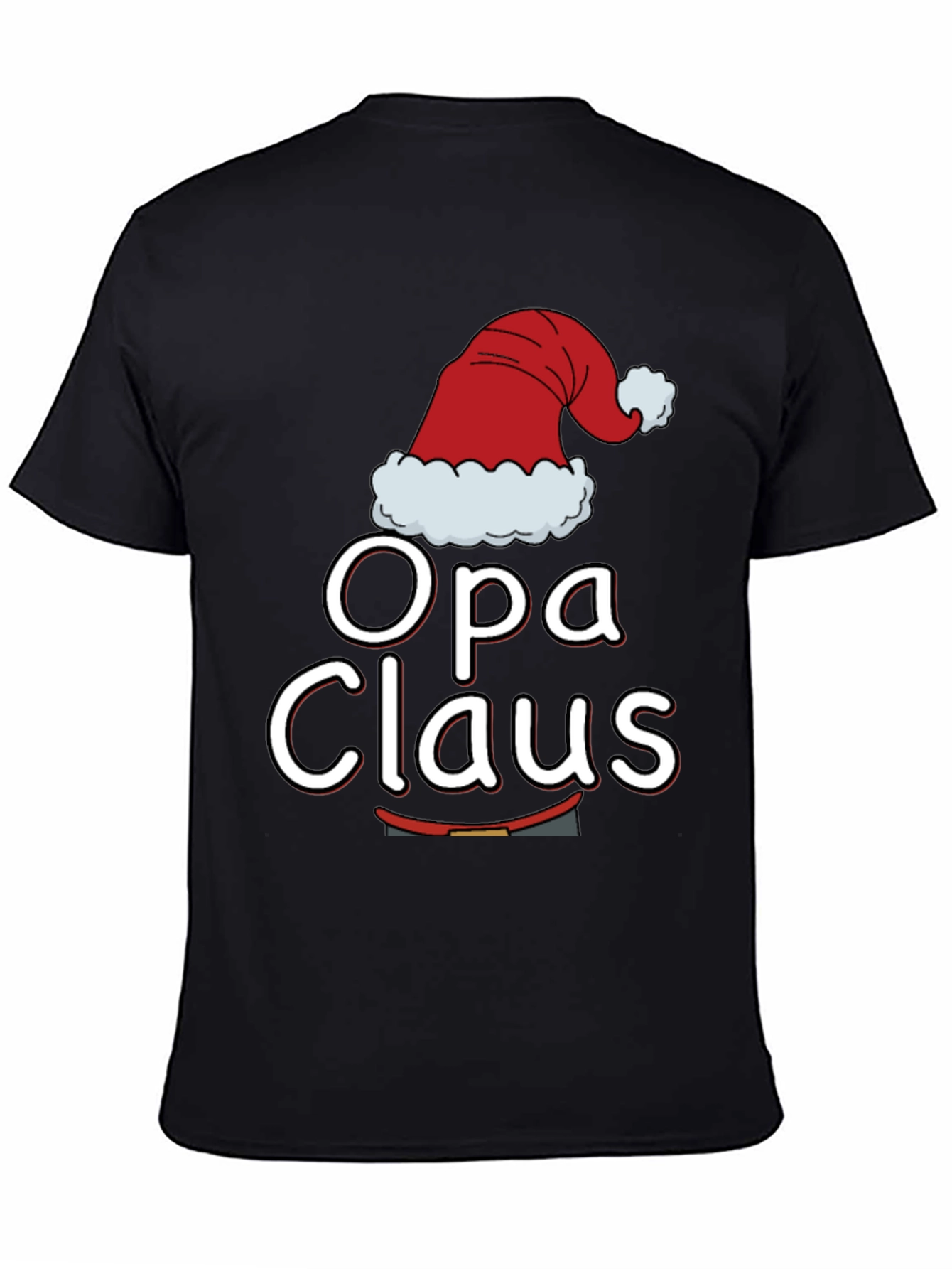 Opa Claus Christmas T-Shirt - Holiday Family Matching Tee