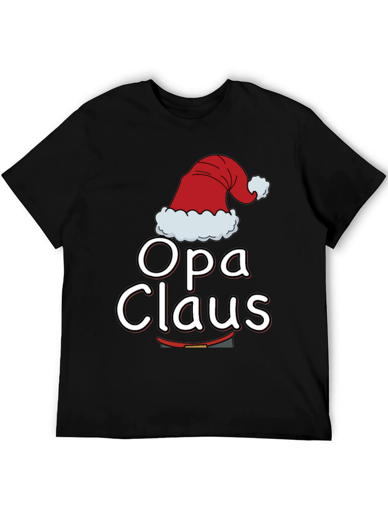 Opa Claus Christmas T-Shirt - Holiday Family Matching Tee