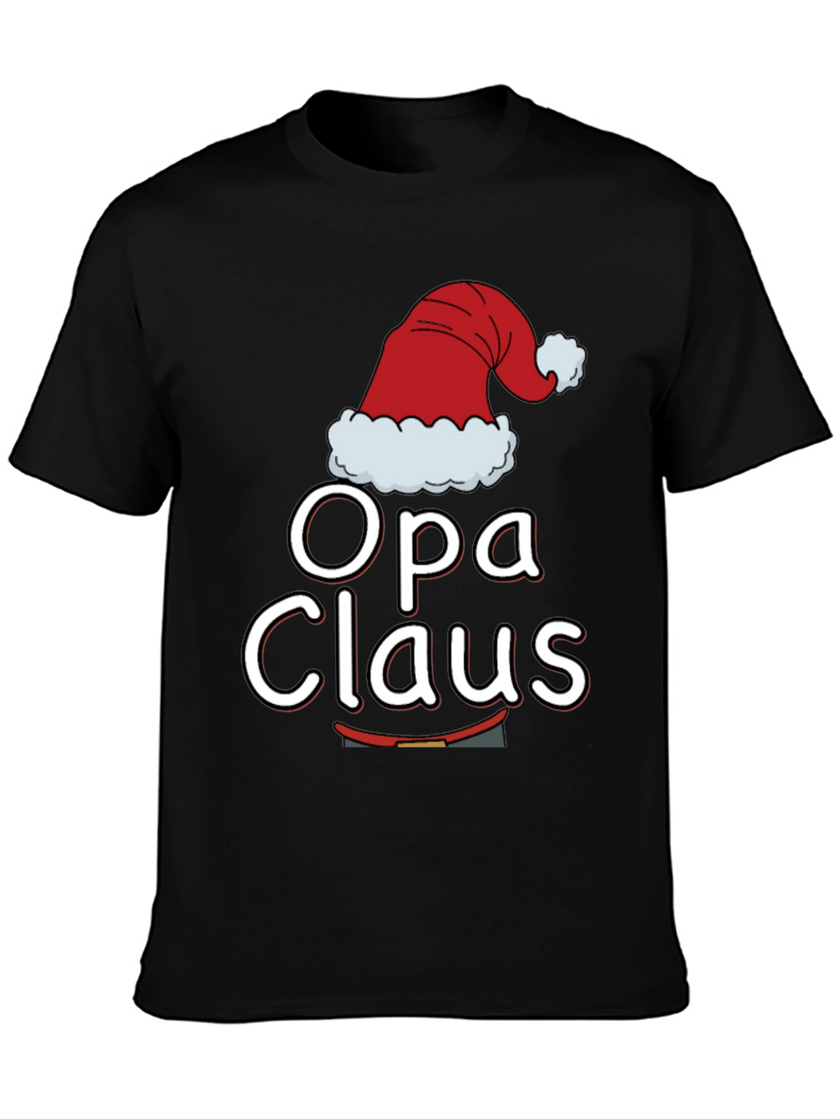 Opa Claus Christmas T-Shirt - Holiday Family Matching Tee