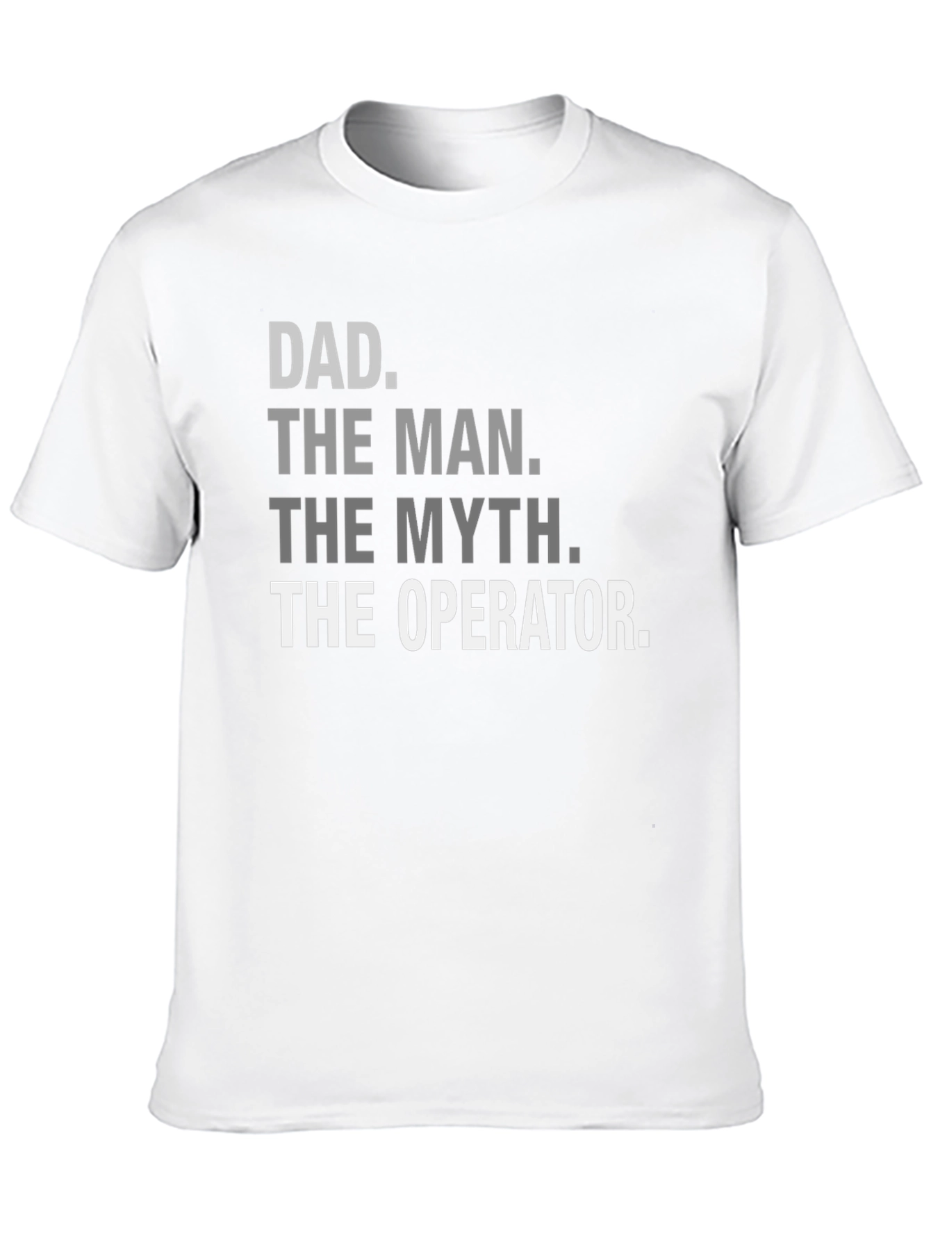 Dad The Man Myth Operator Black T-Shirt