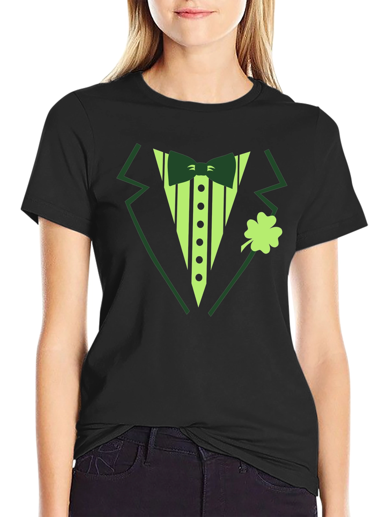 St Patricks Day Tuxedo T-Shirt - Irish Celebration Apparel