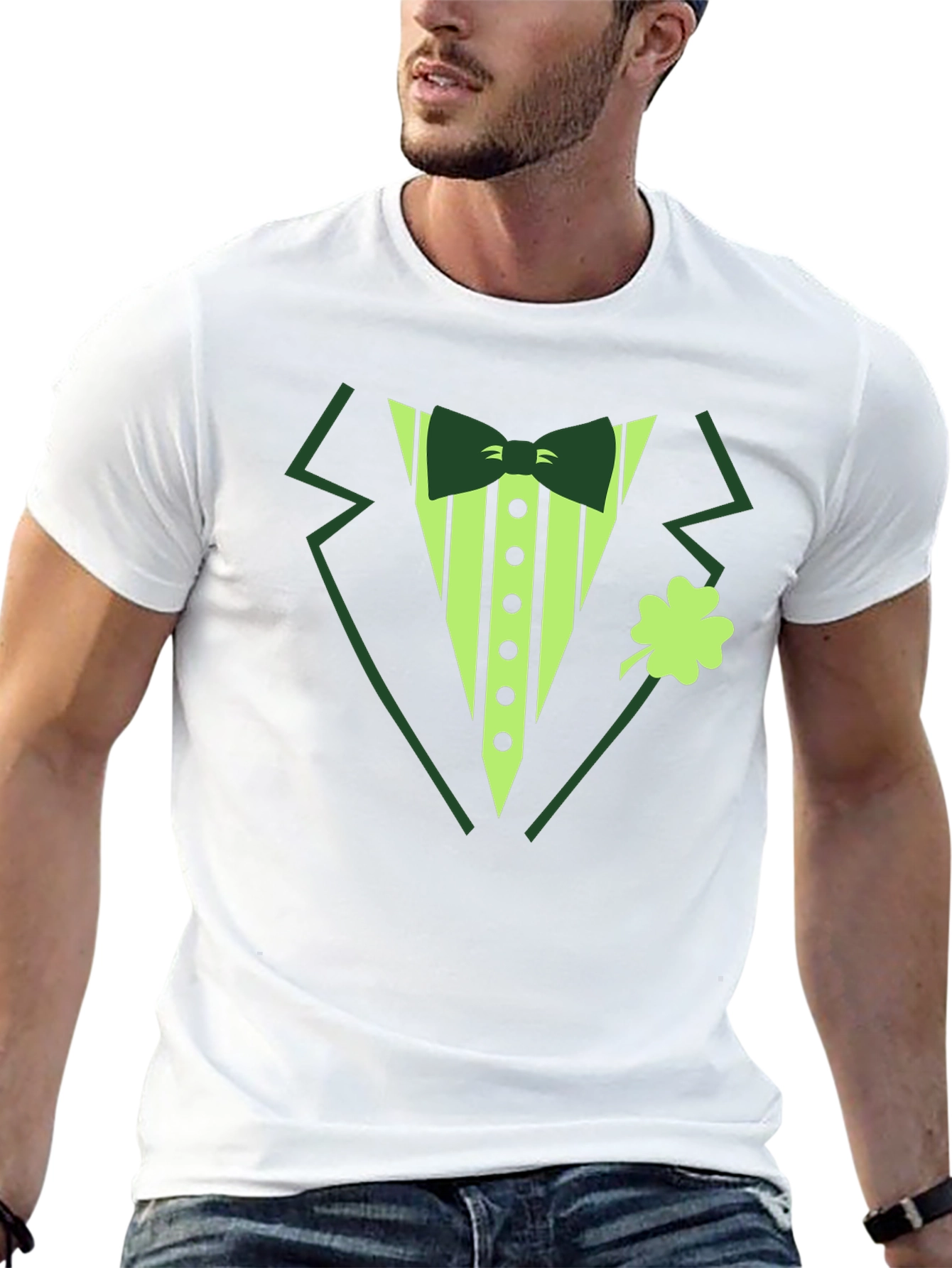 St Patricks Day Tuxedo T-Shirt - Irish Celebration Apparel