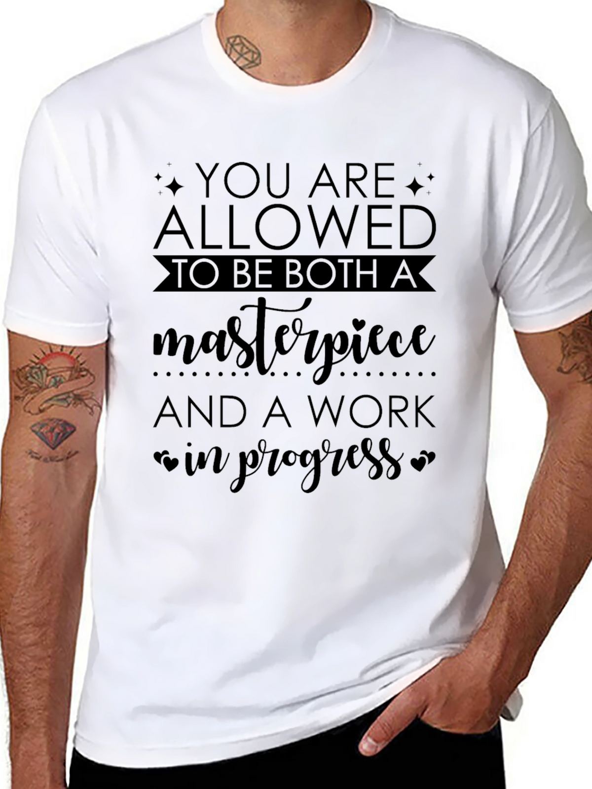 Masterpiece in Progress Graphic Tee - Black