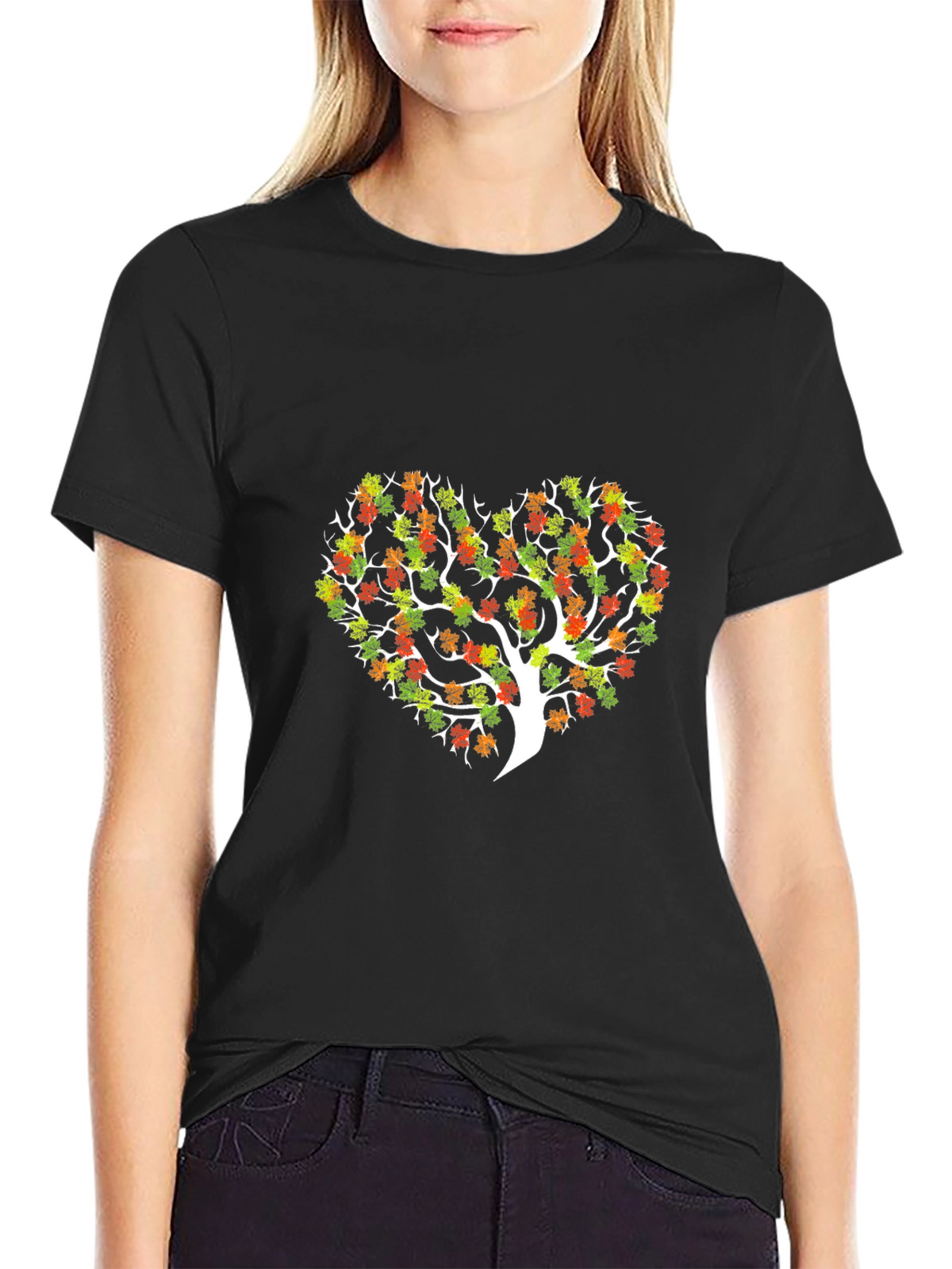 Heart Tree Graphic Tee - Unique Nature Design