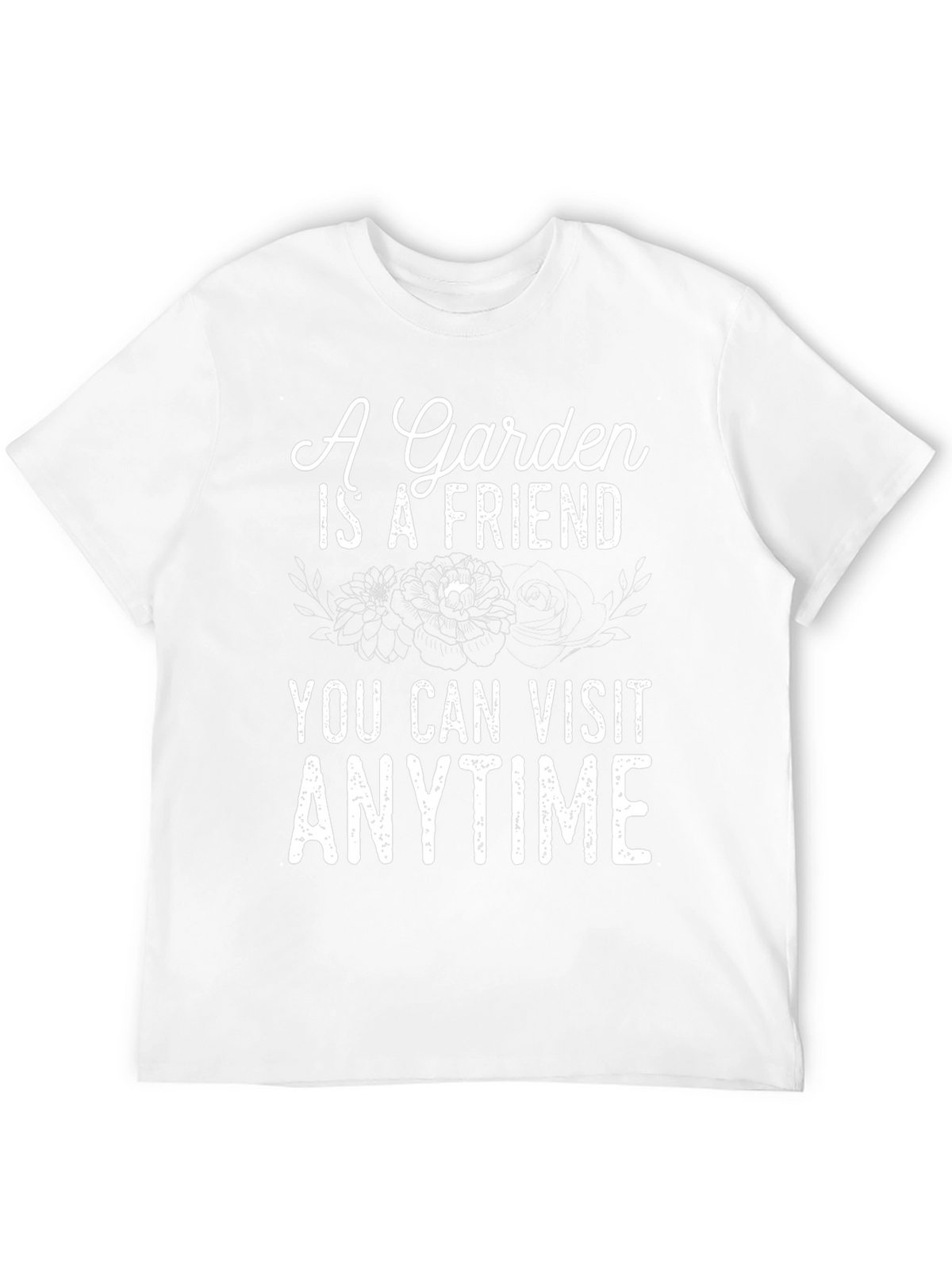 Garden Friend T-Shirt - Visit Anytime Black Tee