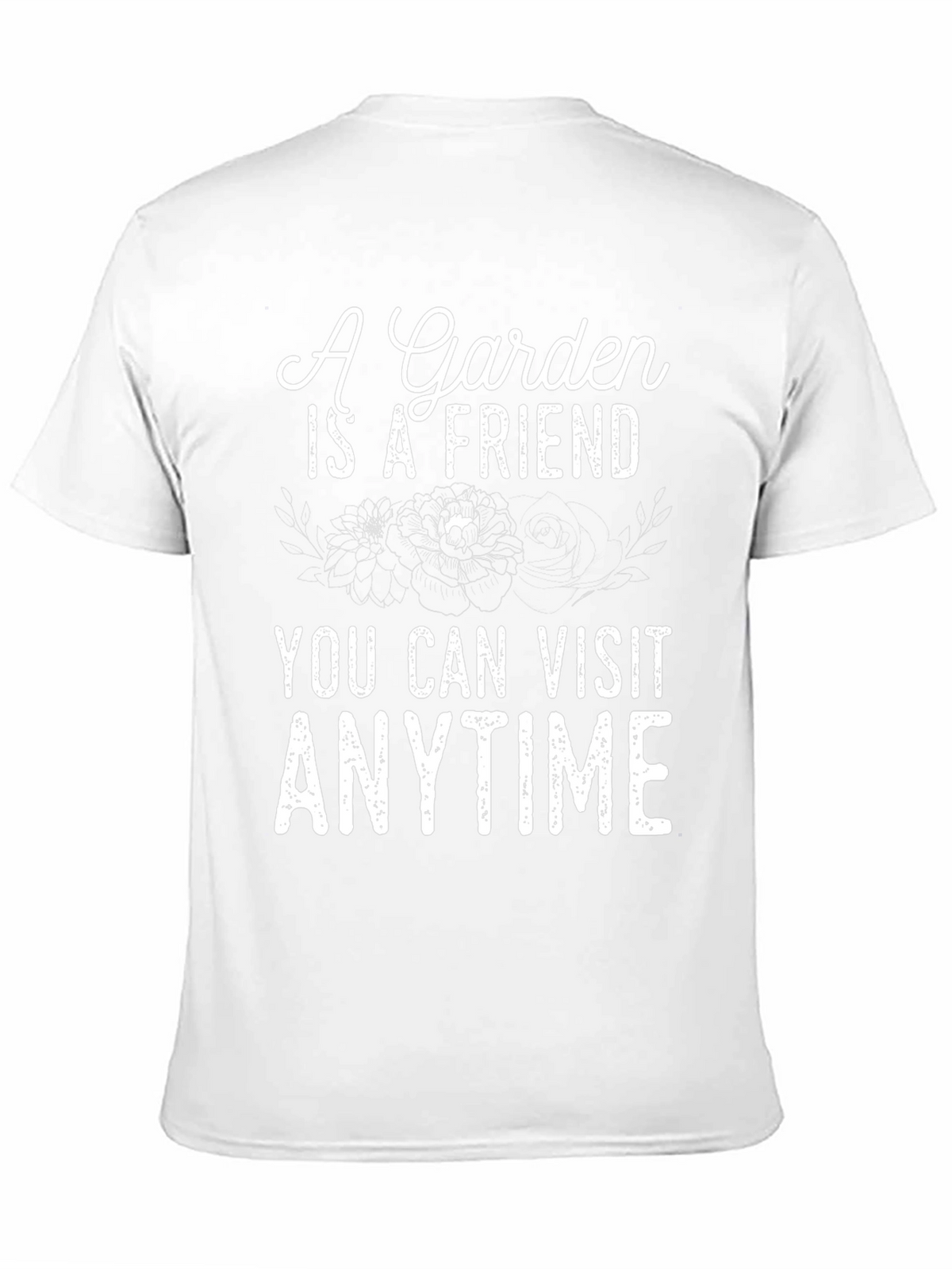 Garden Friend T-Shirt - Visit Anytime Black Tee