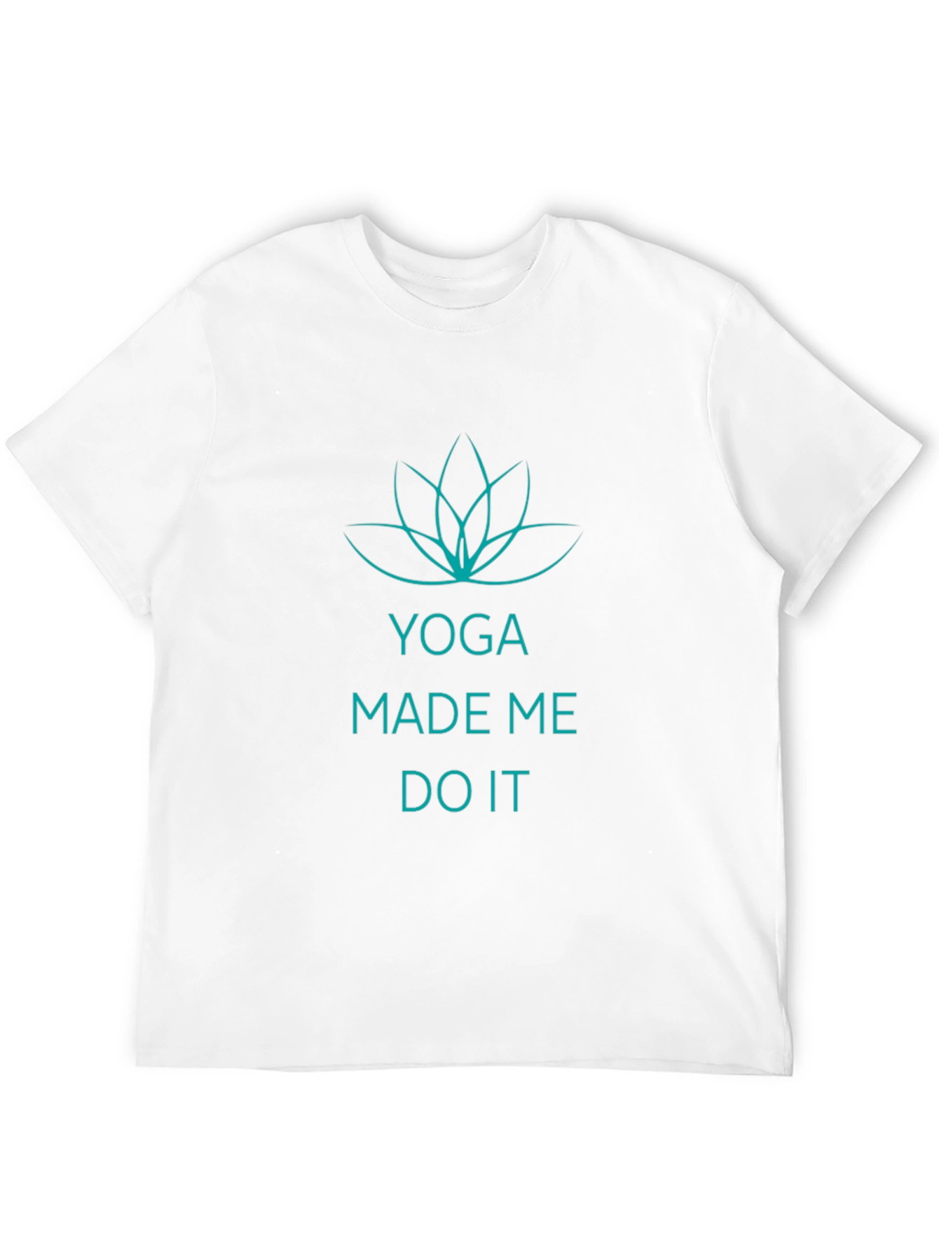 Yoga Made Me Do It Black T-Shirt