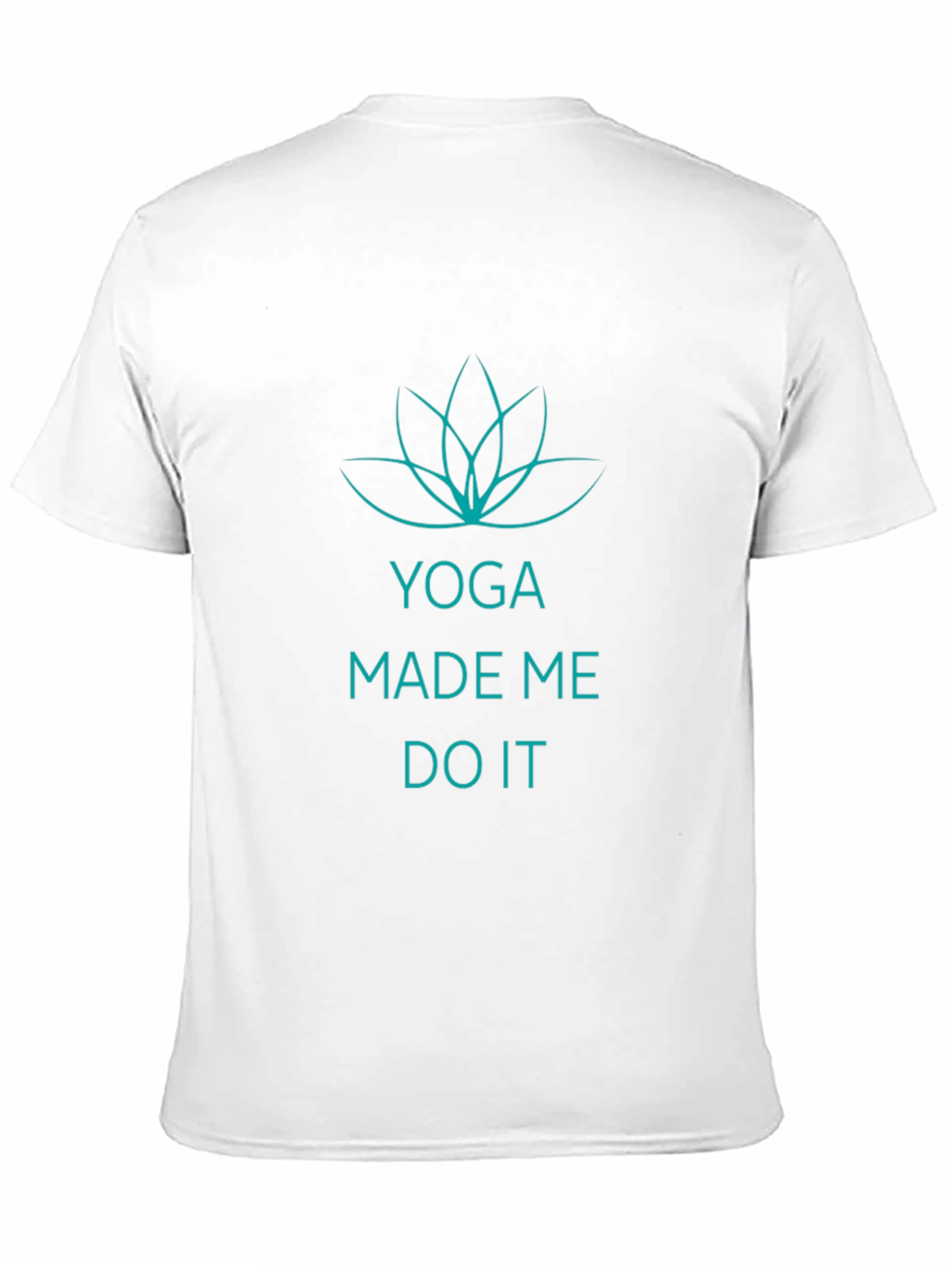 Yoga Made Me Do It Black T-Shirt