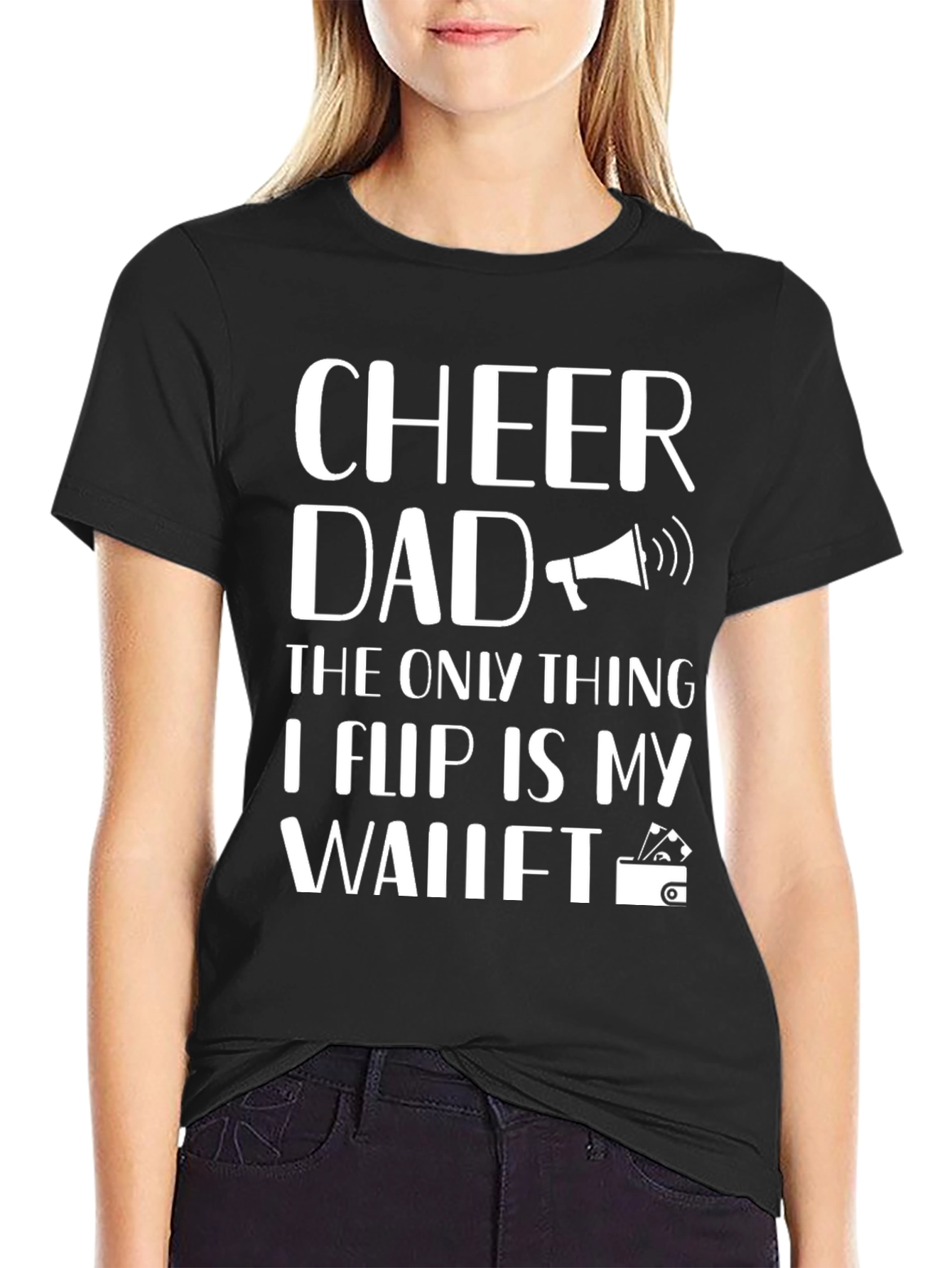 Cheer Dad Graphic T-Shirt - Funny Fathers Day Gift