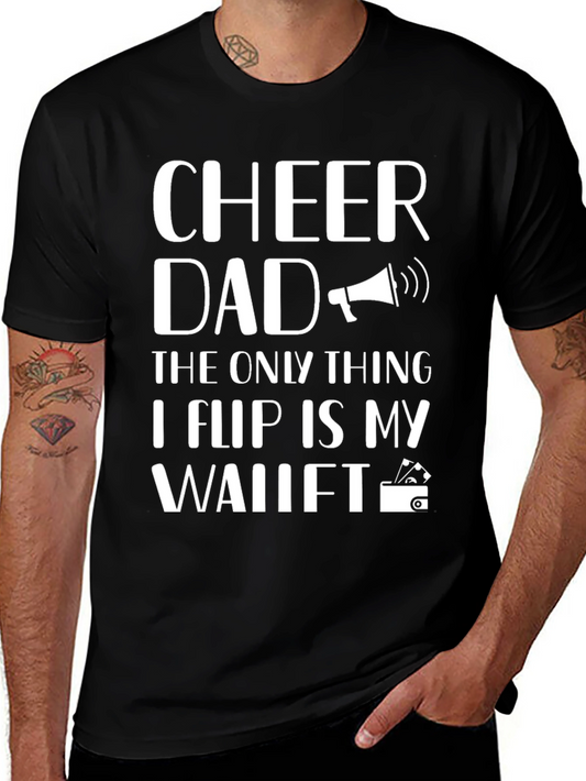 Cheer Dad Graphic T-Shirt - Funny Fathers Day Gift