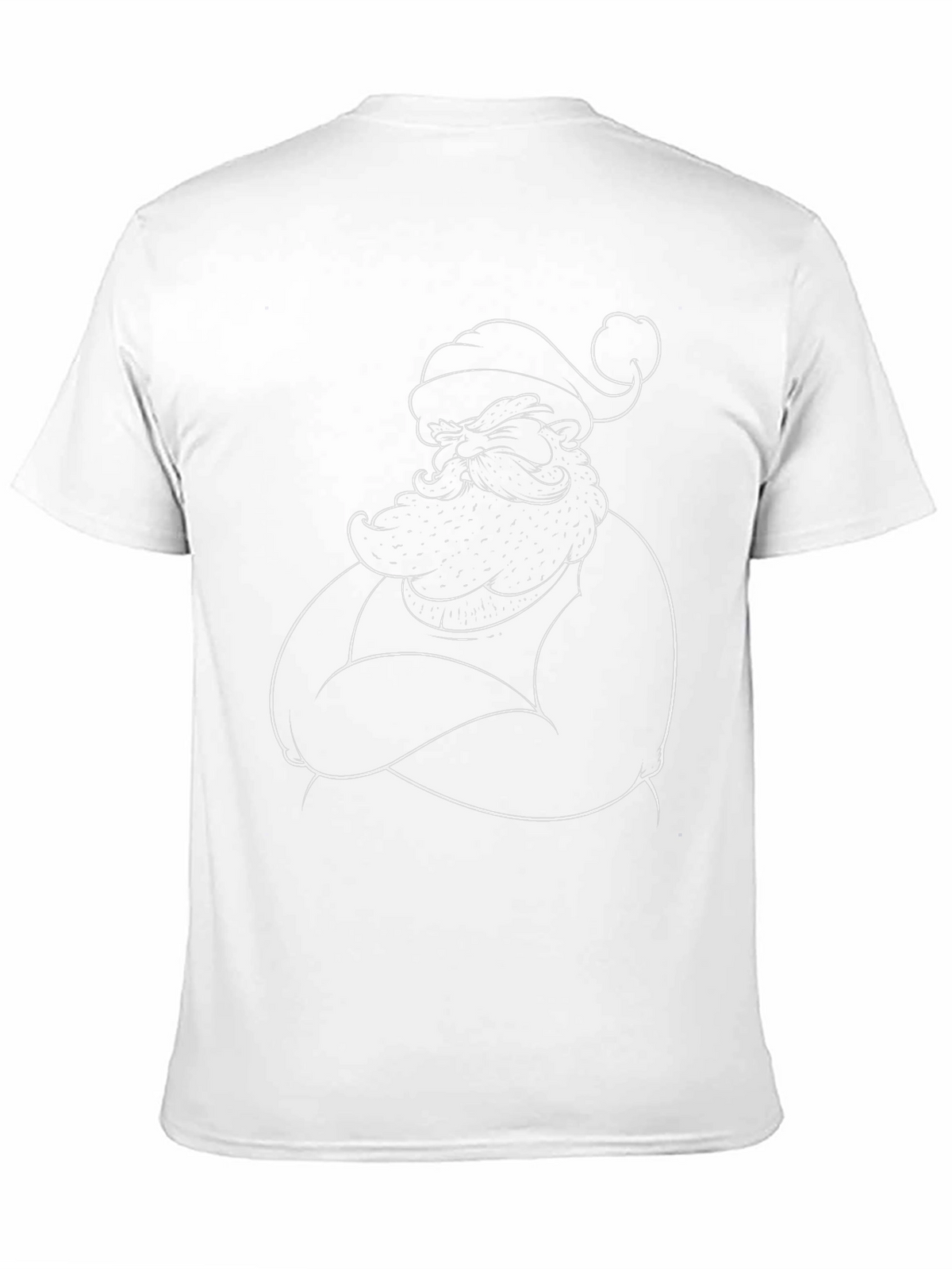 Grumpy Santa Graphic Tee - Black